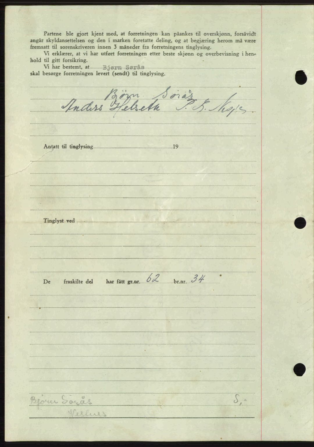 Romsdal sorenskriveri, AV/SAT-A-4149/1/2/2C: Mortgage book no. A20, 1946-1946, Diary no: : 1353/1946