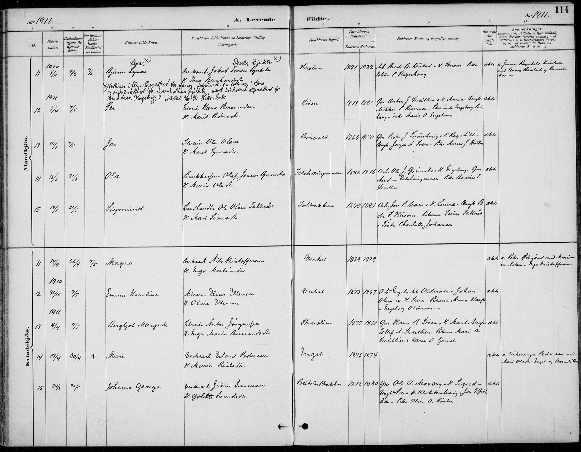 Alvdal prestekontor, AV/SAH-PREST-060/H/Ha/Haa/L0003: Parish register (official) no. 3, 1886-1912, p. 114