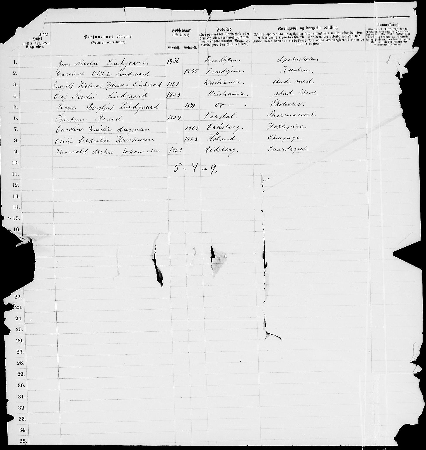 RA, 1885 census for 0301 Kristiania, 1885, p. 6694