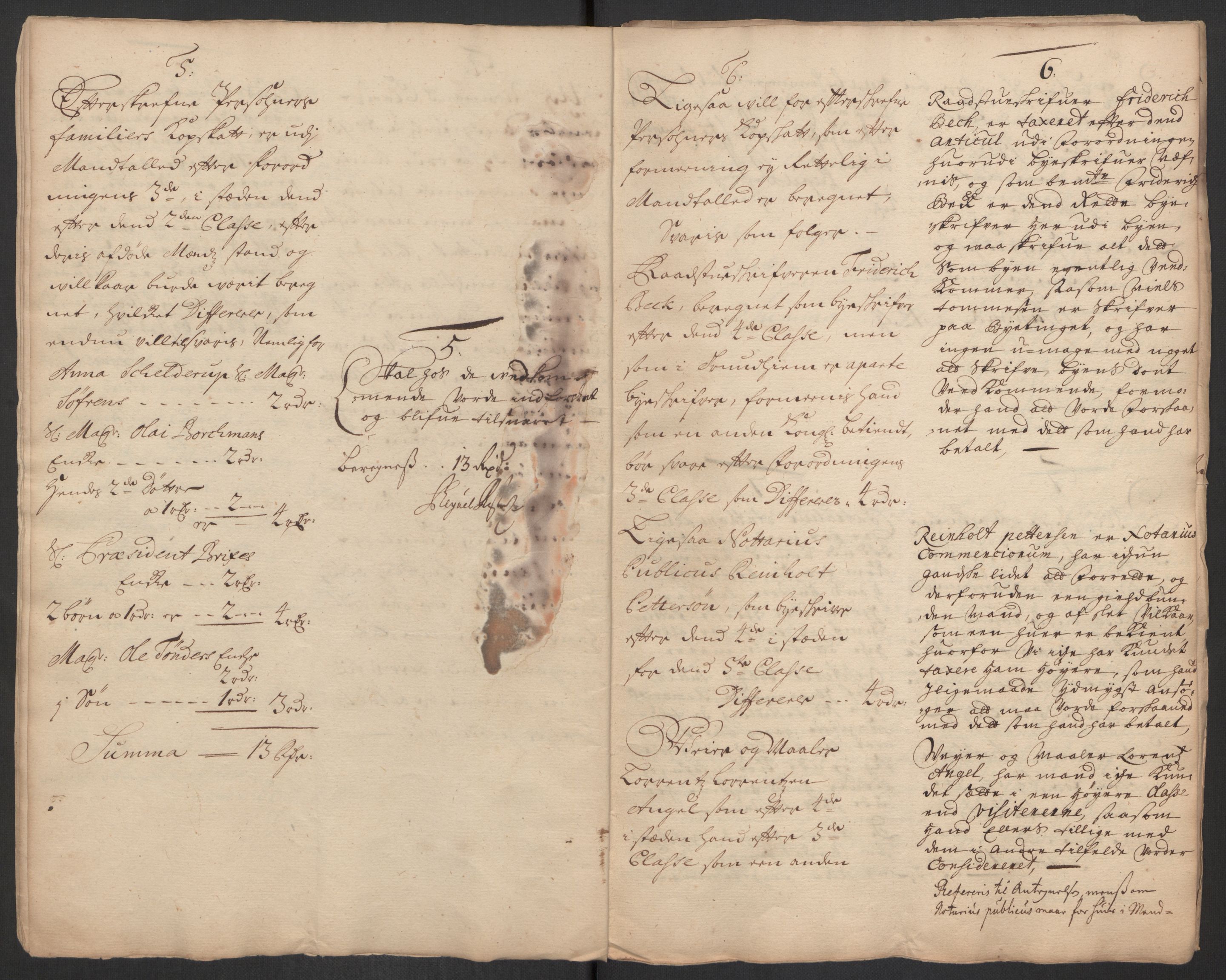 Rentekammeret inntil 1814, Reviderte regnskaper, Byregnskaper, AV/RA-EA-4066/R/Rs/L0507: [S3] Kontribusjonsregnskap, 1699-1711, p. 352