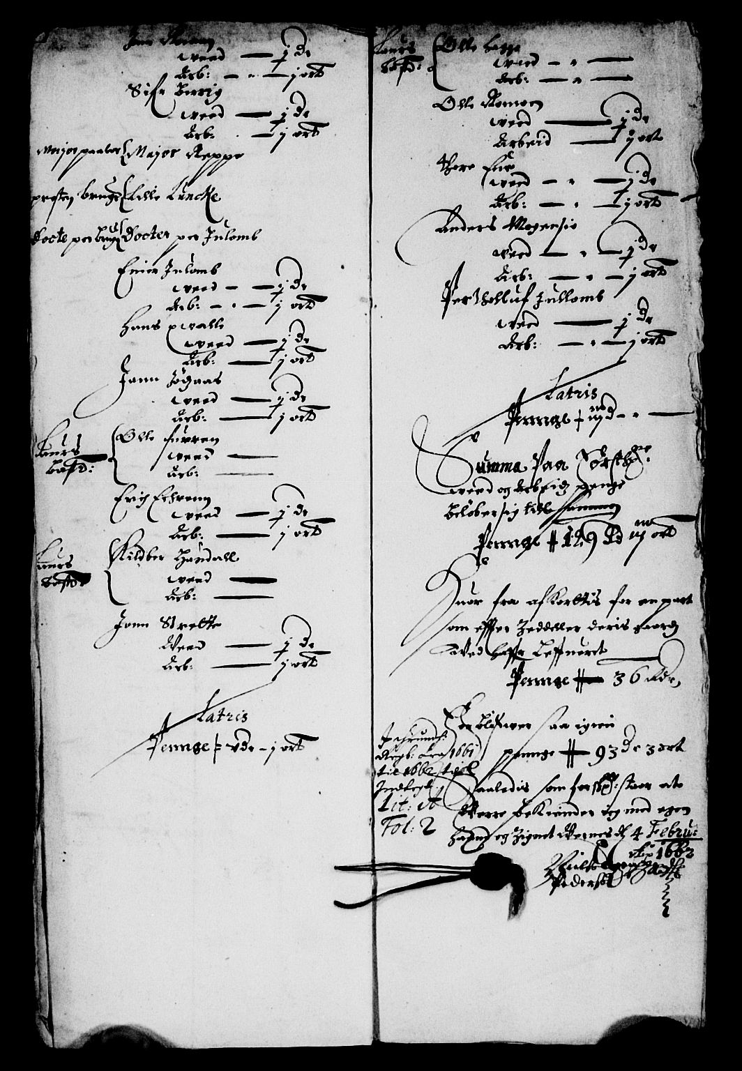 Rentekammeret inntil 1814, Reviderte regnskaper, Lensregnskaper, AV/RA-EA-5023/R/Rb/Rbw/L0147: Trondheim len, 1661
