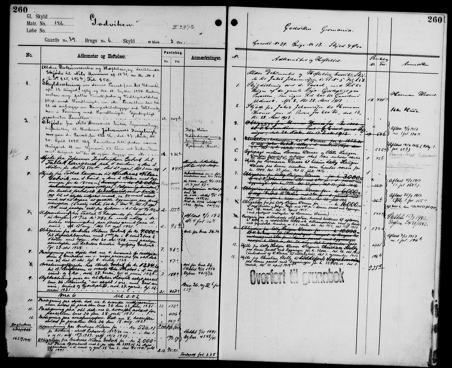 Midhordland sorenskriveri, AV/SAB-A-3001/1/G/Ga/Gab/L0107: Mortgage register no. II.A.b.107, p. 260