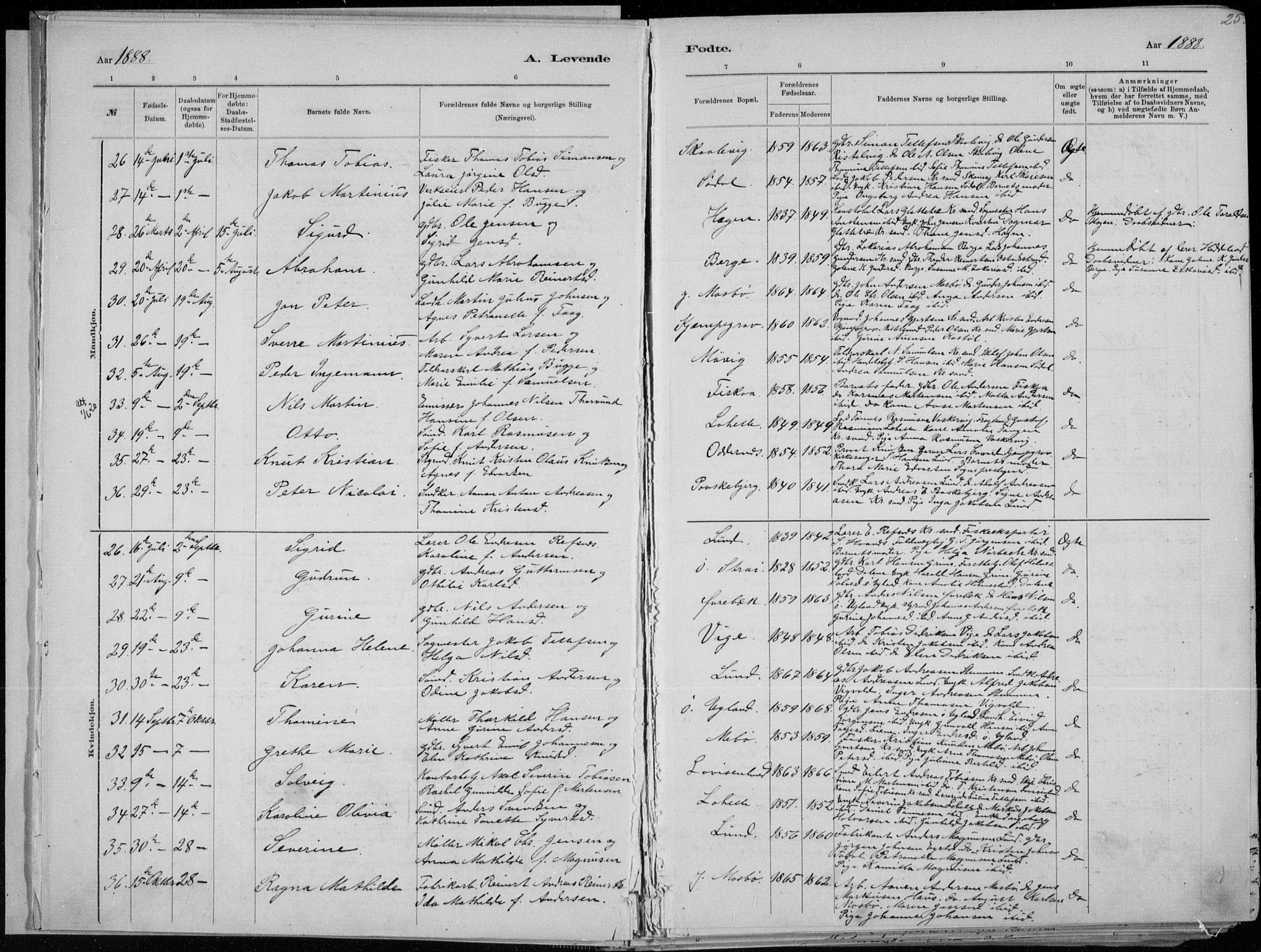 Oddernes sokneprestkontor, AV/SAK-1111-0033/F/Fa/Faa/L0009: Parish register (official) no. A 9, 1884-1896, p. 25