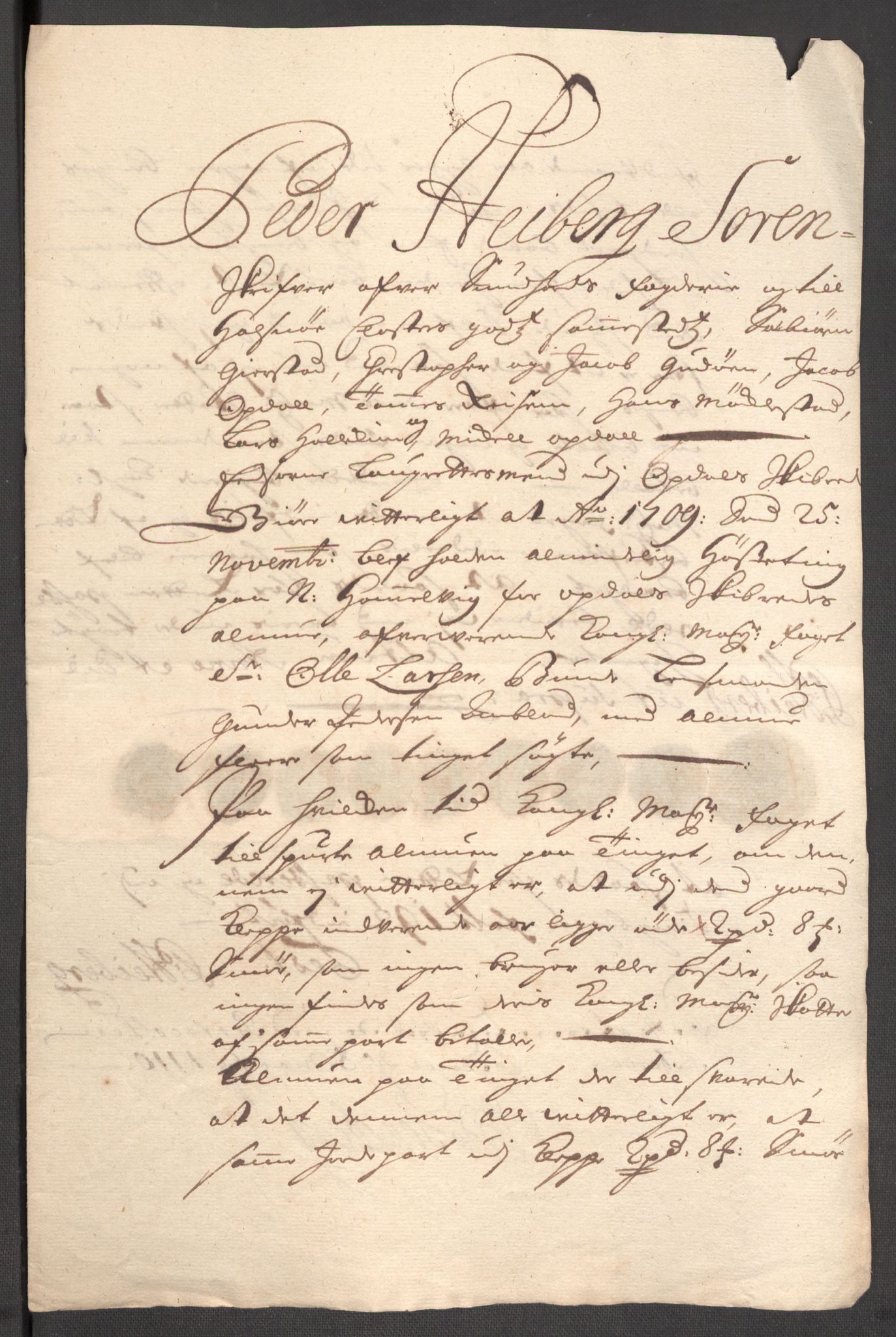 Rentekammeret inntil 1814, Reviderte regnskaper, Fogderegnskap, AV/RA-EA-4092/R48/L2986: Fogderegnskap Sunnhordland og Hardanger, 1709-1710, p. 257