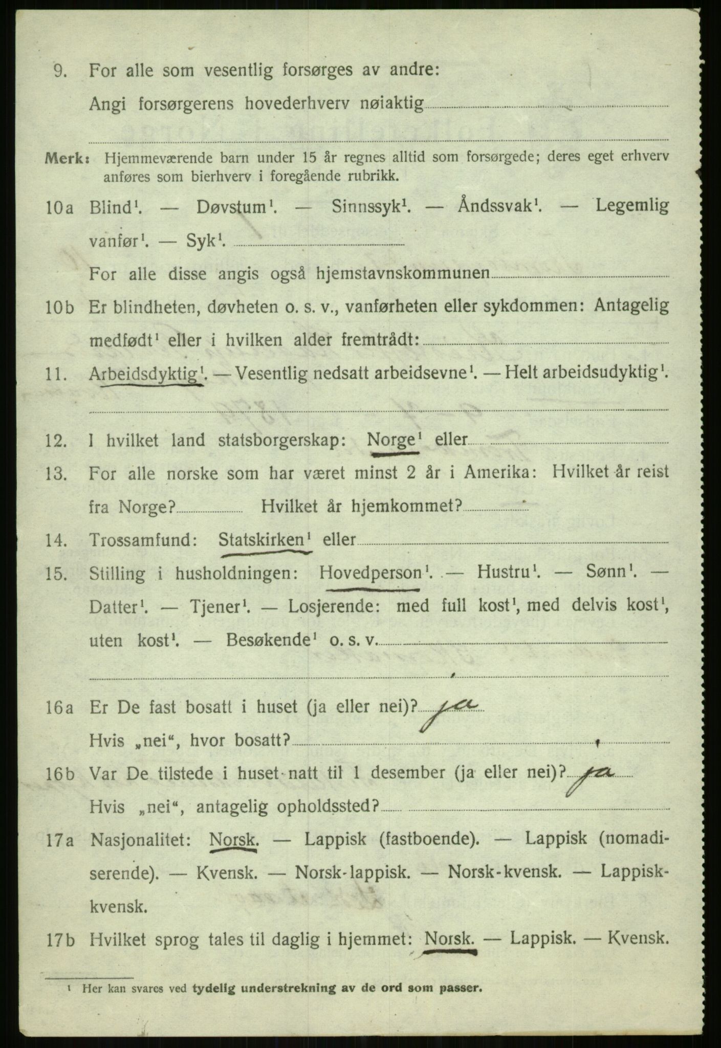 SATØ, 1920 census for Tromsøysund, 1920, p. 7211