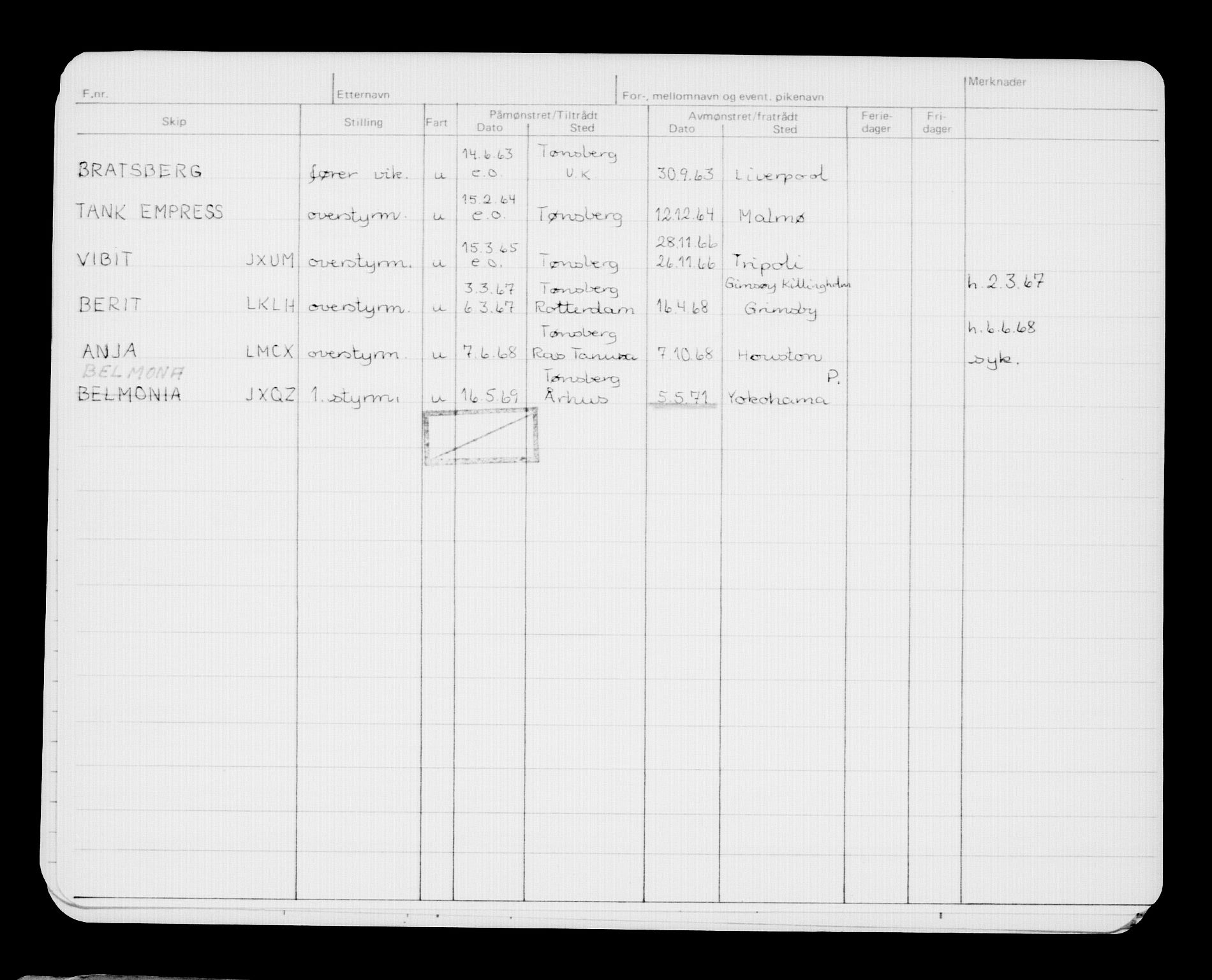 Direktoratet for sjømenn, AV/RA-S-3545/G/Gb/L0093: Hovedkort, 1910-1911, p. 795