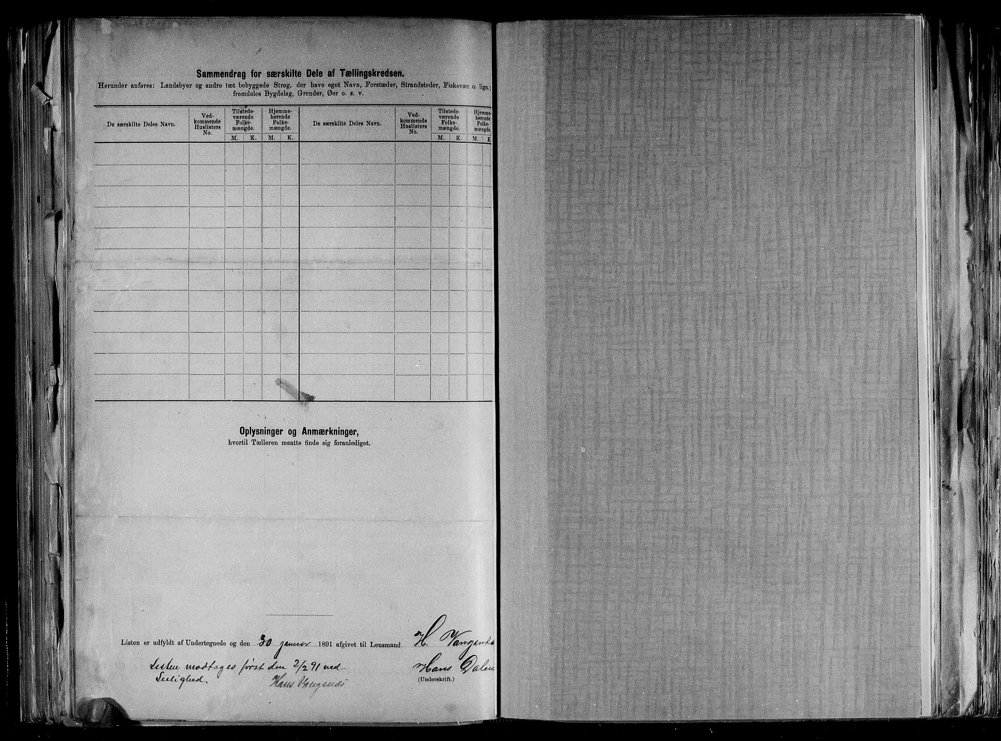 RA, 1891 census for 0929 Åmli, 1891, p. 43