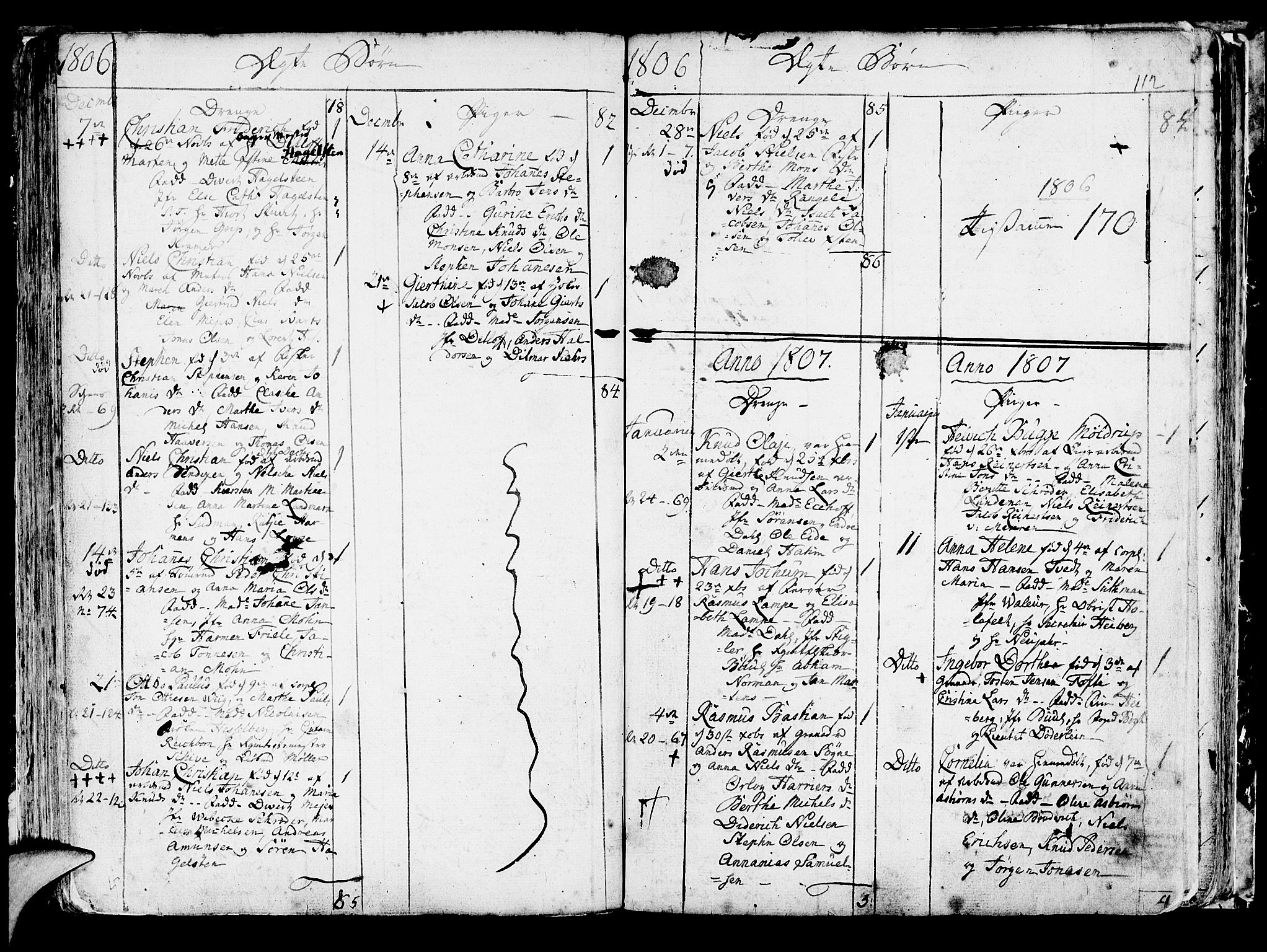 Korskirken sokneprestembete, SAB/A-76101/H/Haa/L0006: Parish register (official) no. A 6, 1790-1820, p. 112