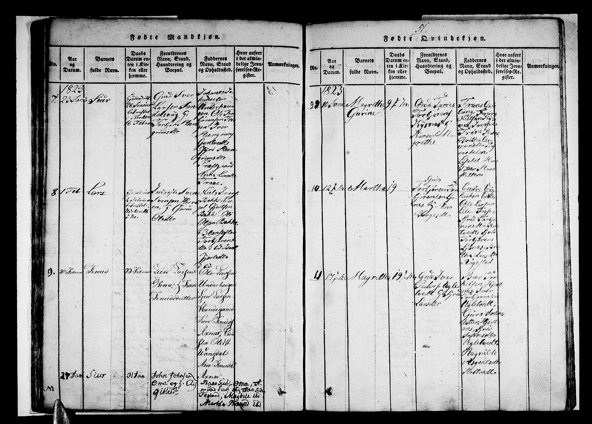 Strandebarm sokneprestembete, AV/SAB-A-78401/H/Haa: Parish register (official) no. A 5, 1816-1826, p. 51