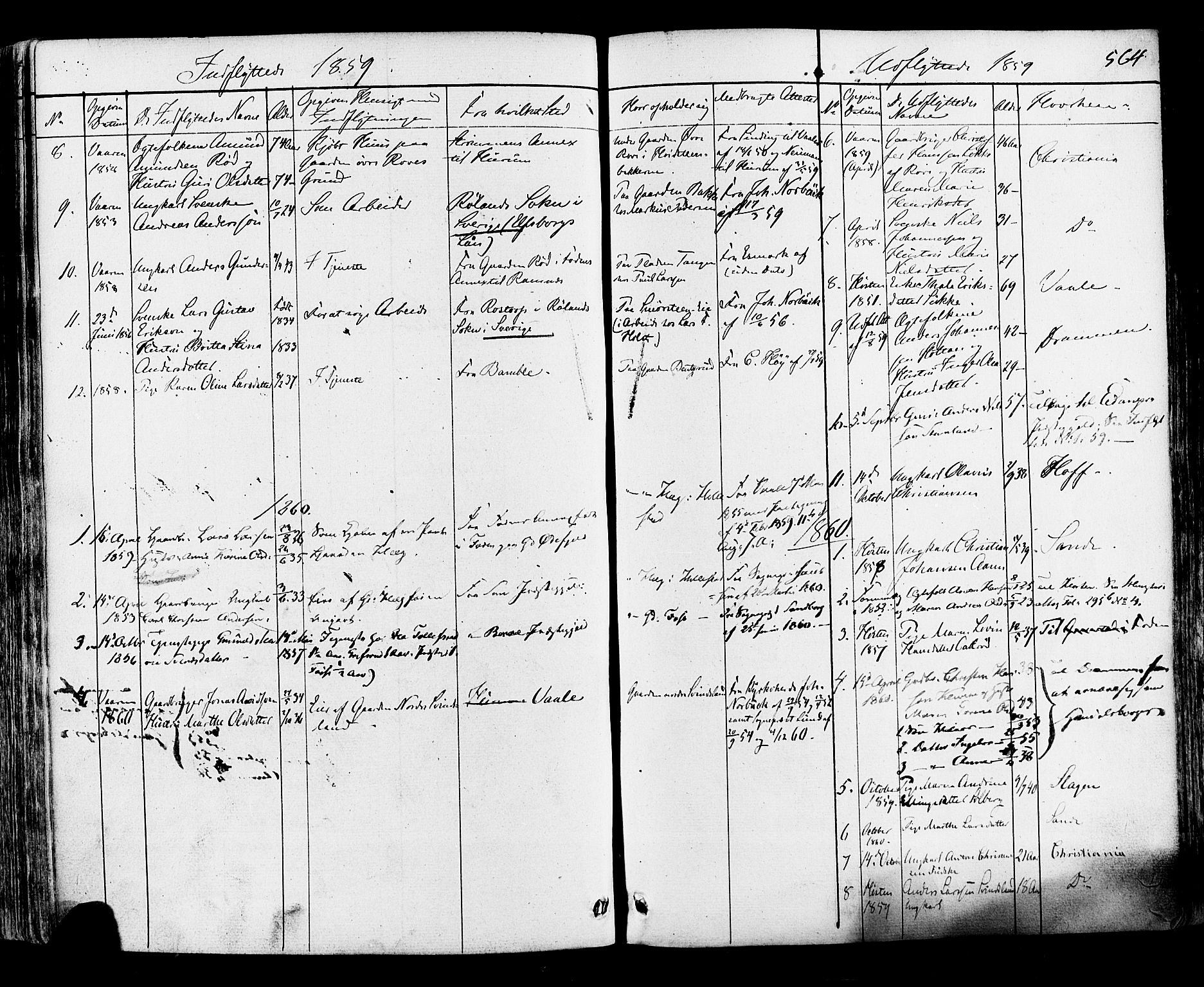 Botne kirkebøker, AV/SAKO-A-340/F/Fa/L0006: Parish register (official) no. I 6, 1836-1877, p. 564