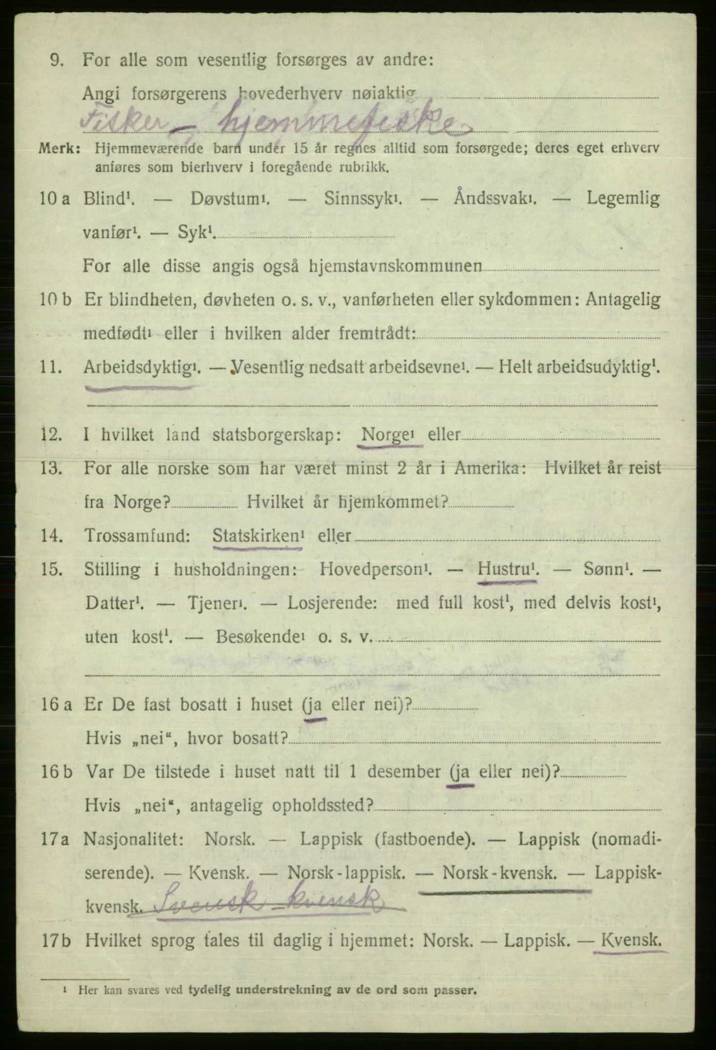 SATØ, 1920 census for Sør-Varanger, 1920, p. 1397