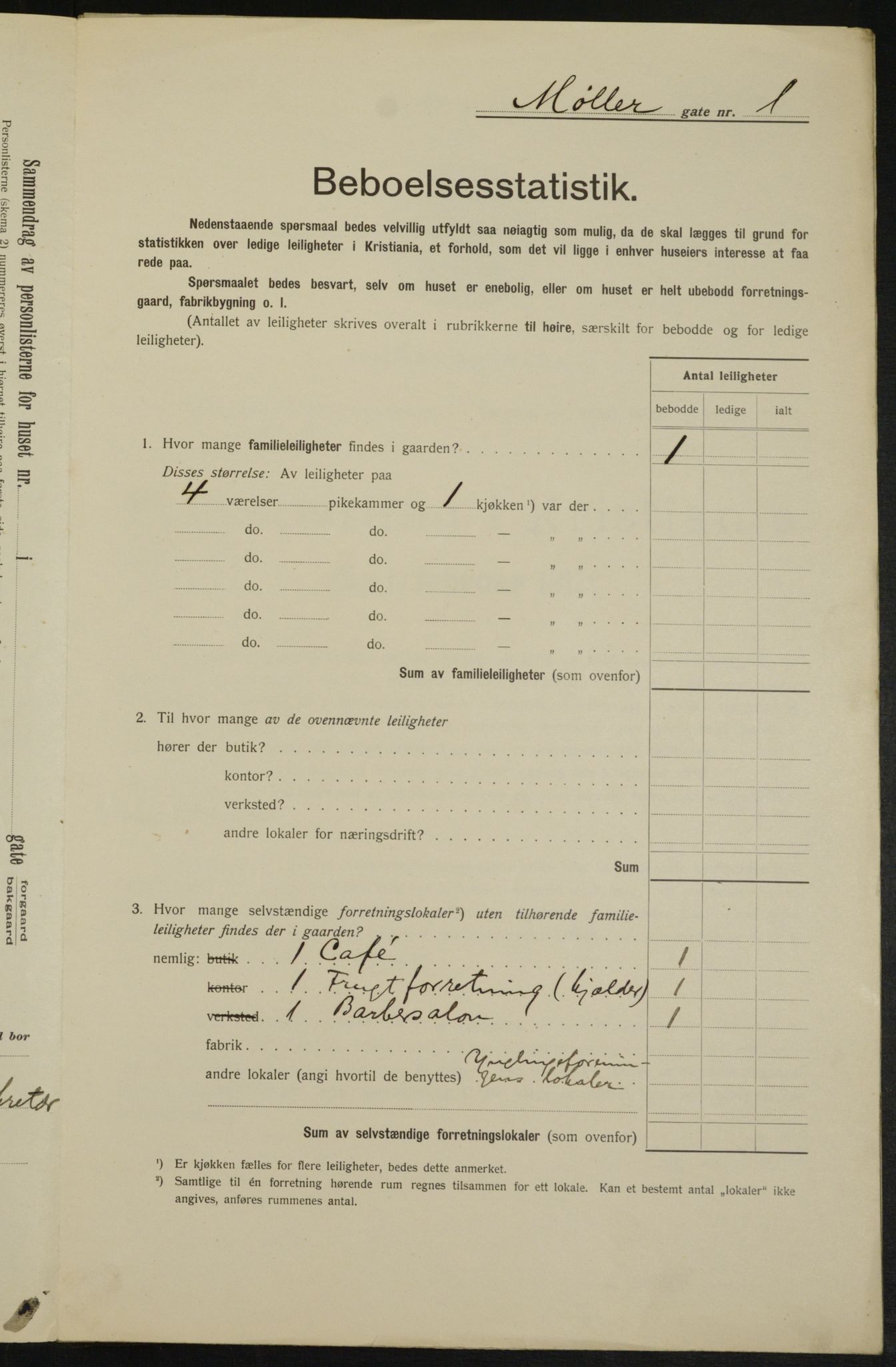 OBA, Municipal Census 1913 for Kristiania, 1913, p. 68361