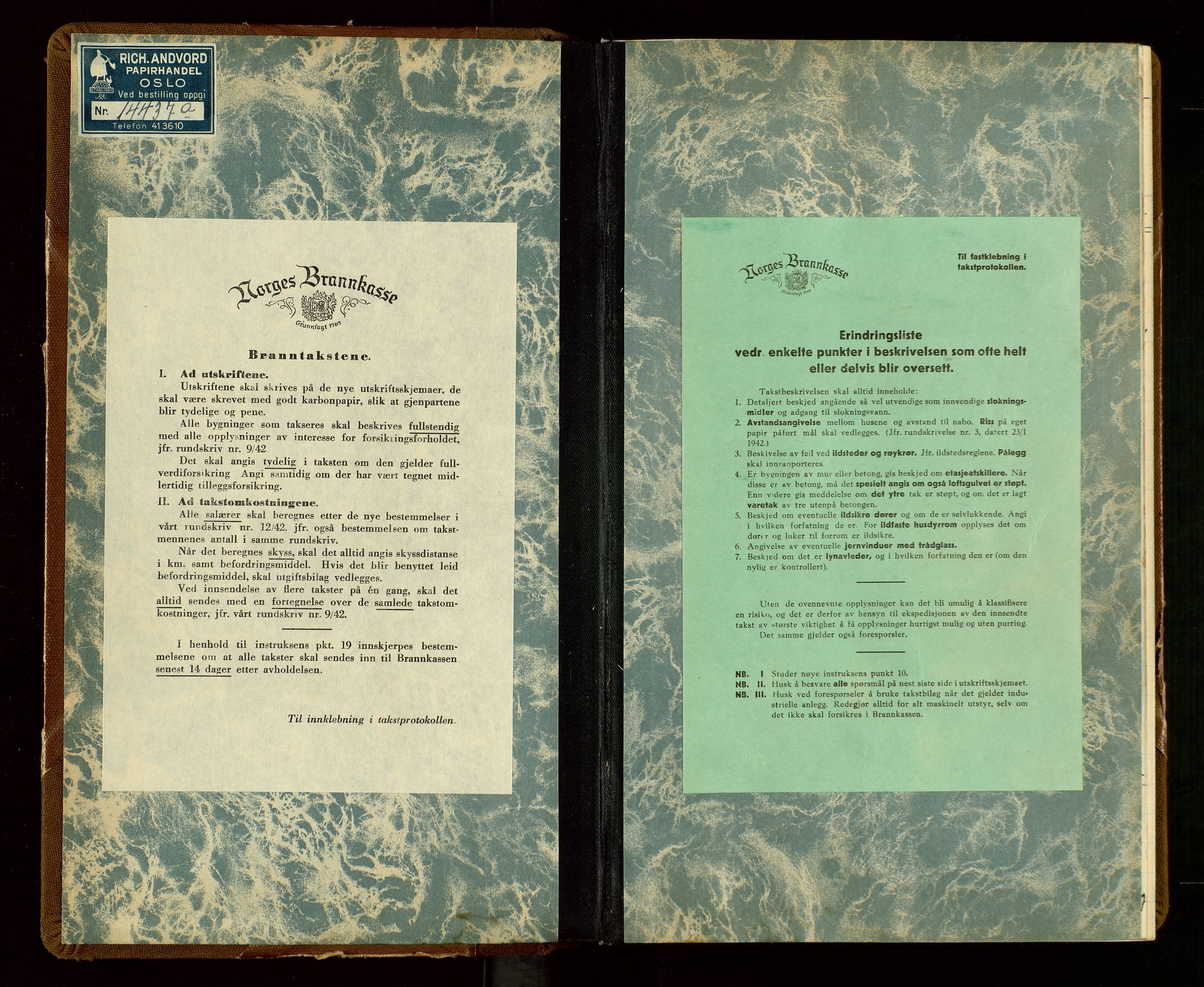 Eigersund lensmannskontor, AV/SAST-A-100171/God/L0014: "Branntakstprotokoll", 1951-1955