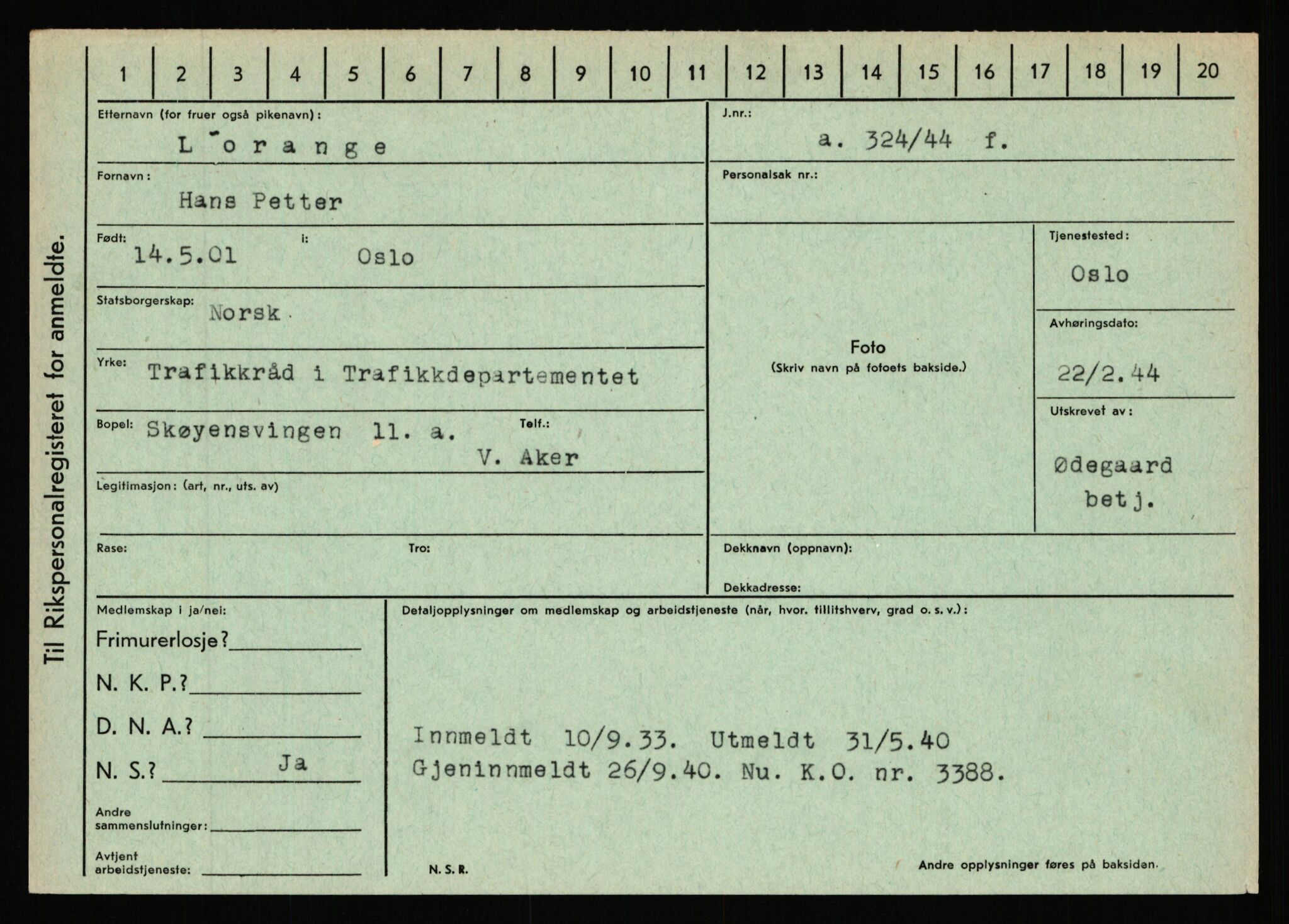 Statspolitiet - Hovedkontoret / Osloavdelingen, AV/RA-S-1329/C/Ca/L0010: Lind - Moksnes, 1943-1945, p. 656