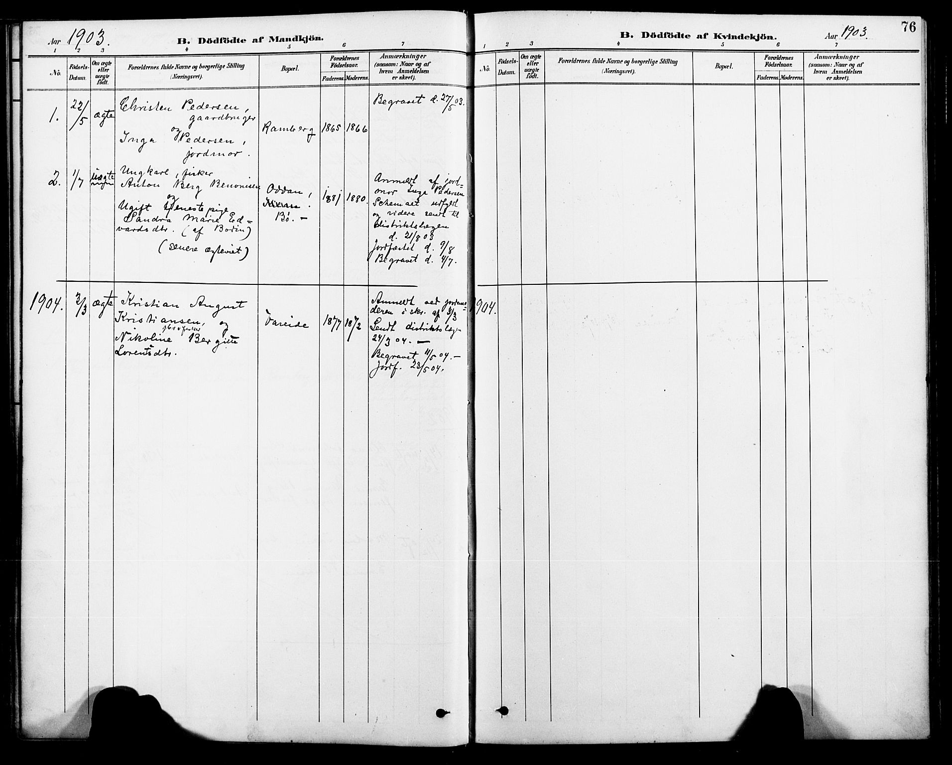 Ministerialprotokoller, klokkerbøker og fødselsregistre - Nordland, AV/SAT-A-1459/885/L1205: Parish register (official) no. 885A06, 1892-1905, p. 76