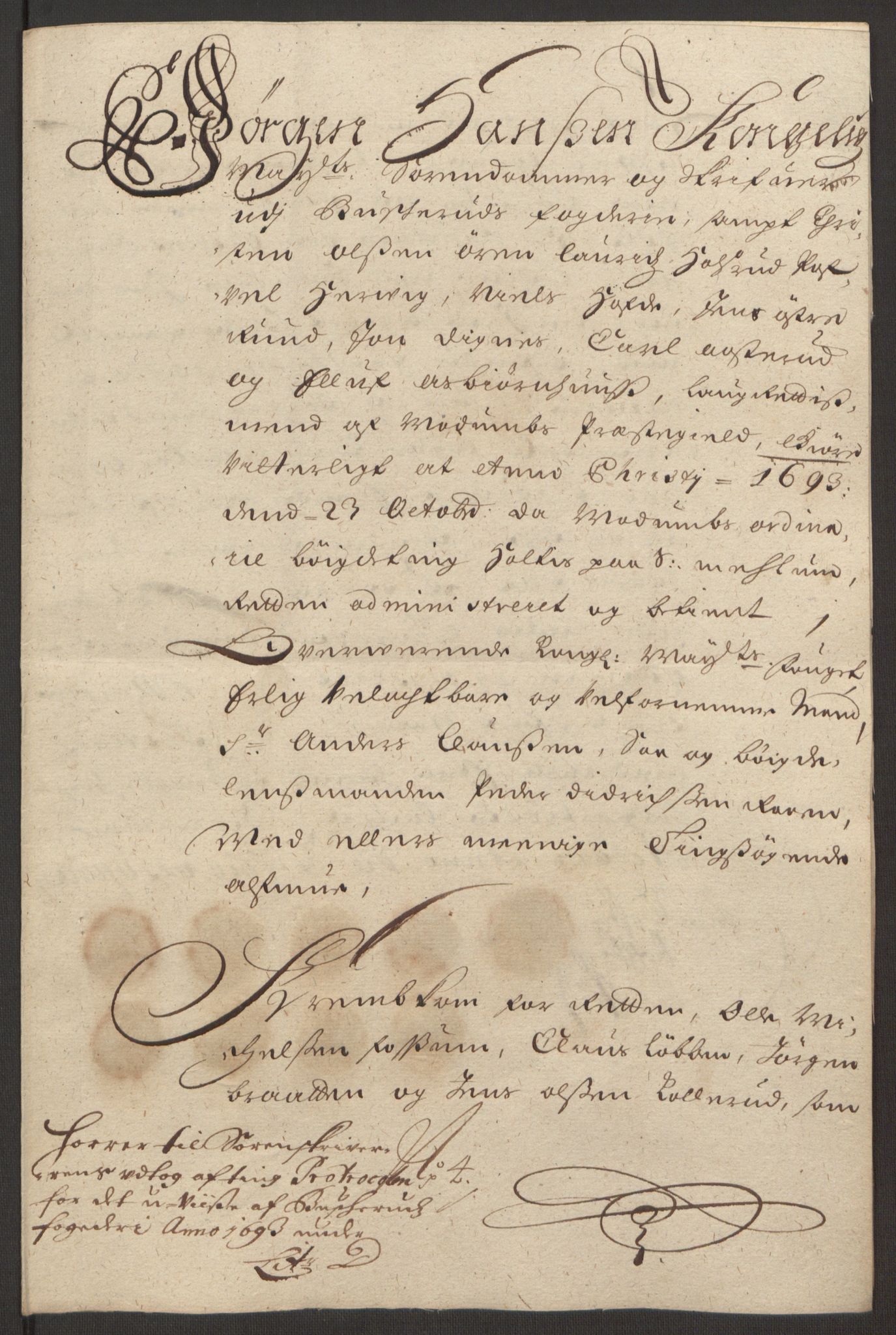 Rentekammeret inntil 1814, Reviderte regnskaper, Fogderegnskap, AV/RA-EA-4092/R25/L1682: Fogderegnskap Buskerud, 1693, p. 52