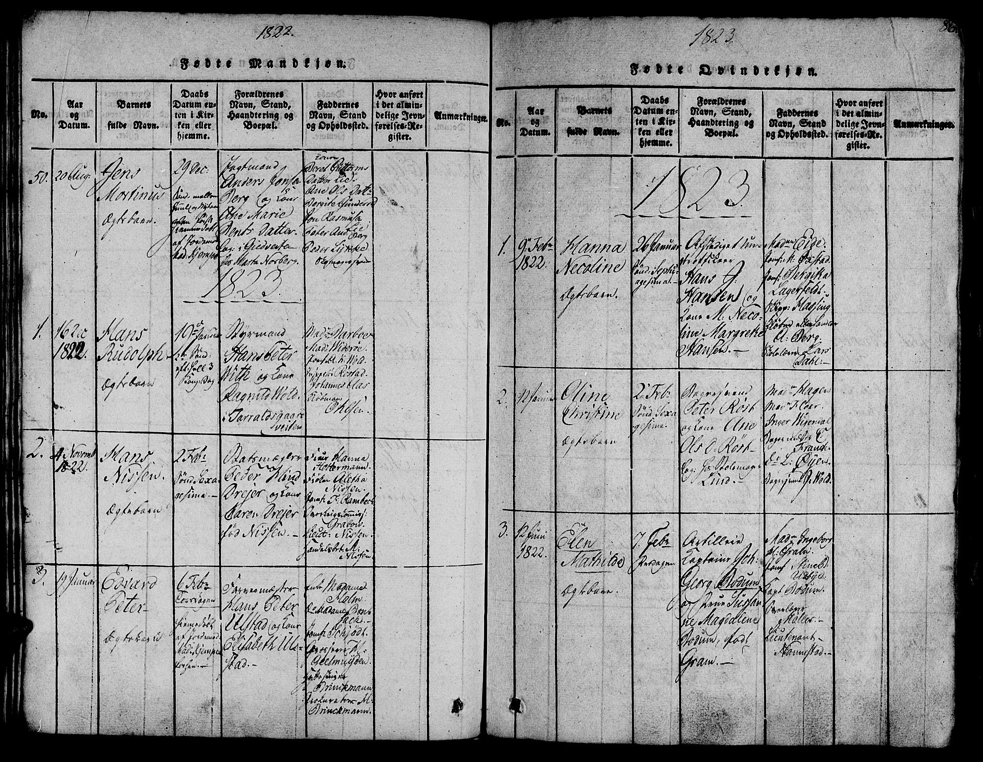 Ministerialprotokoller, klokkerbøker og fødselsregistre - Sør-Trøndelag, SAT/A-1456/602/L0135: Parish register (copy) no. 602C03, 1815-1832, p. 86