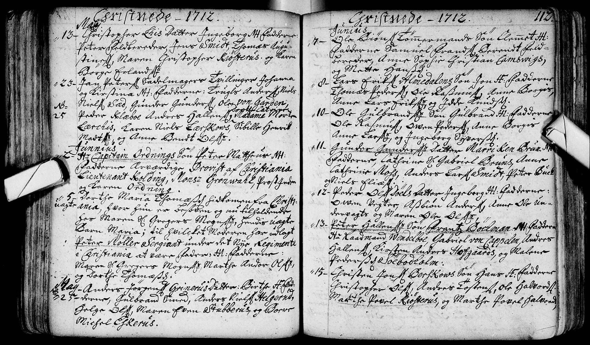 Bragernes kirkebøker, AV/SAKO-A-6/F/Fa/L0003: Parish register (official) no. I 3, 1706-1734, p. 112