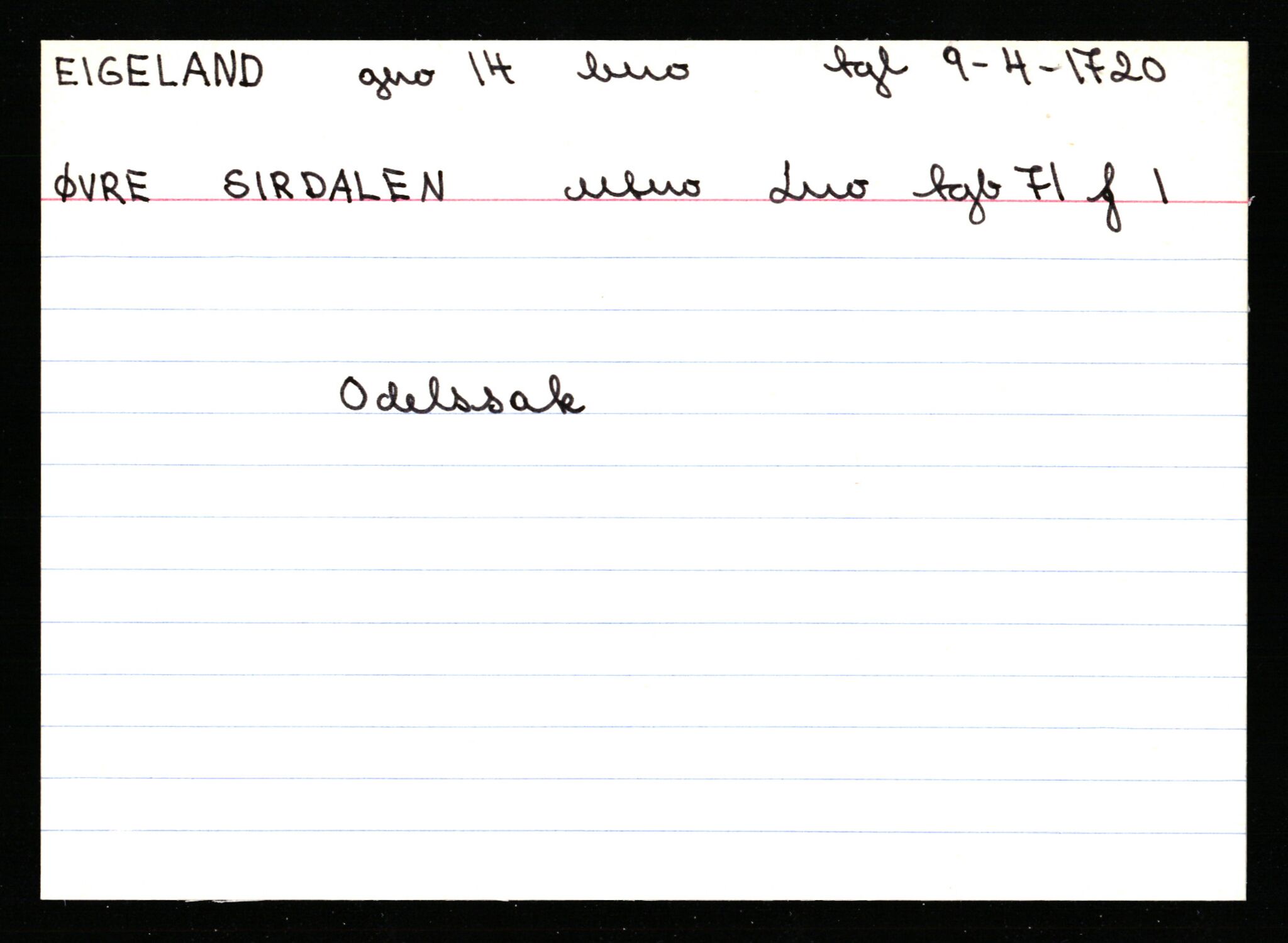 Statsarkivet i Stavanger, AV/SAST-A-101971/03/Y/Ym/L0072: Åstedskort sortert etter gårdsnavn: Årvold - Åvendal (Rogaland) og Ausdal - Jendal indre (Vest-Agder), 1600-1950, p. 482
