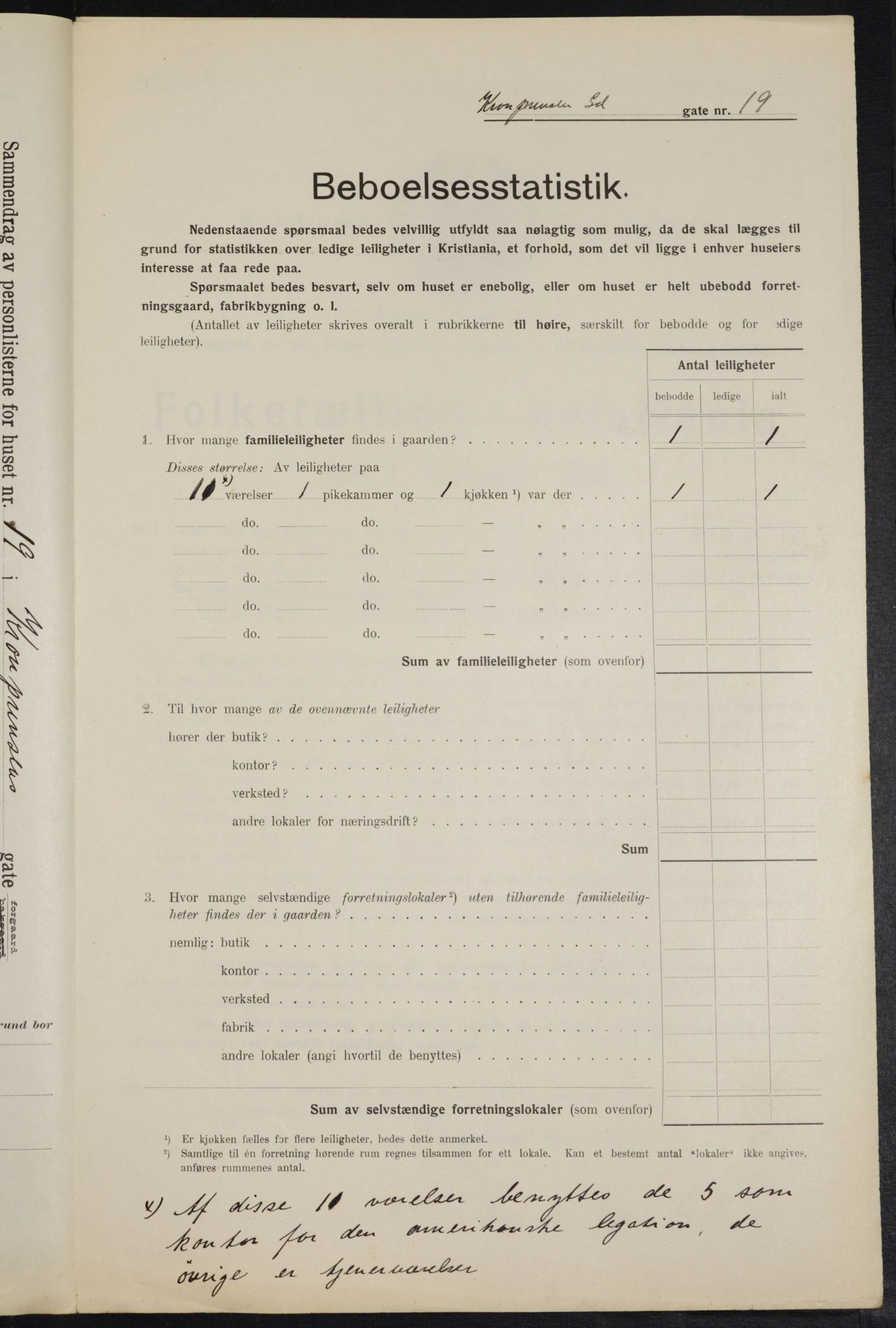 OBA, Municipal Census 1914 for Kristiania, 1914, p. 54622