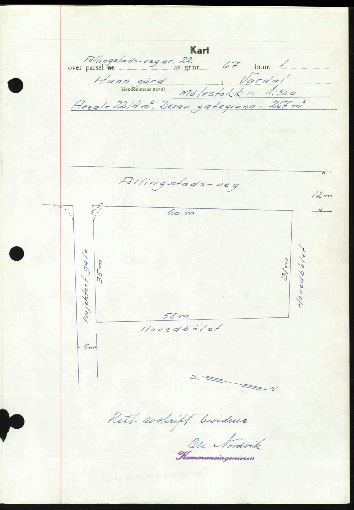 Toten tingrett, AV/SAH-TING-006/H/Hb/Hbc/L0020: Mortgage book no. Hbc-20, 1948-1948, Diary no: : 3498/1948