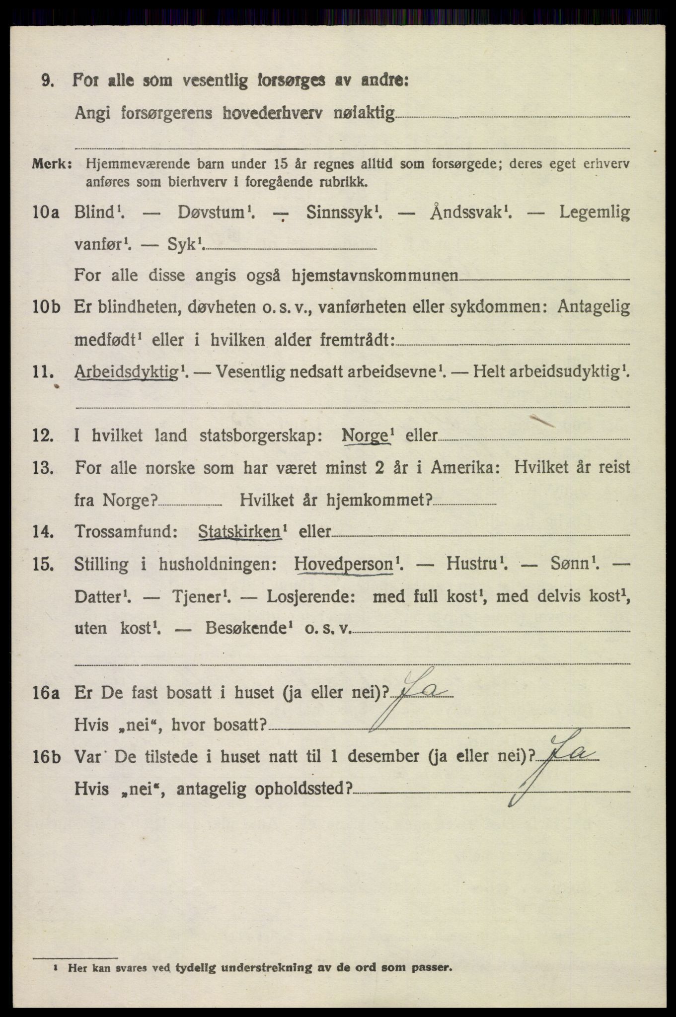 SAH, 1920 census for Øyer, 1920, p. 4442