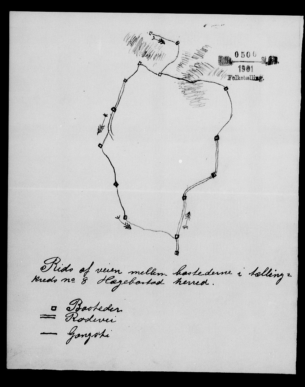 SAK, 1900 census for Hægebostad, 1900, p. 23