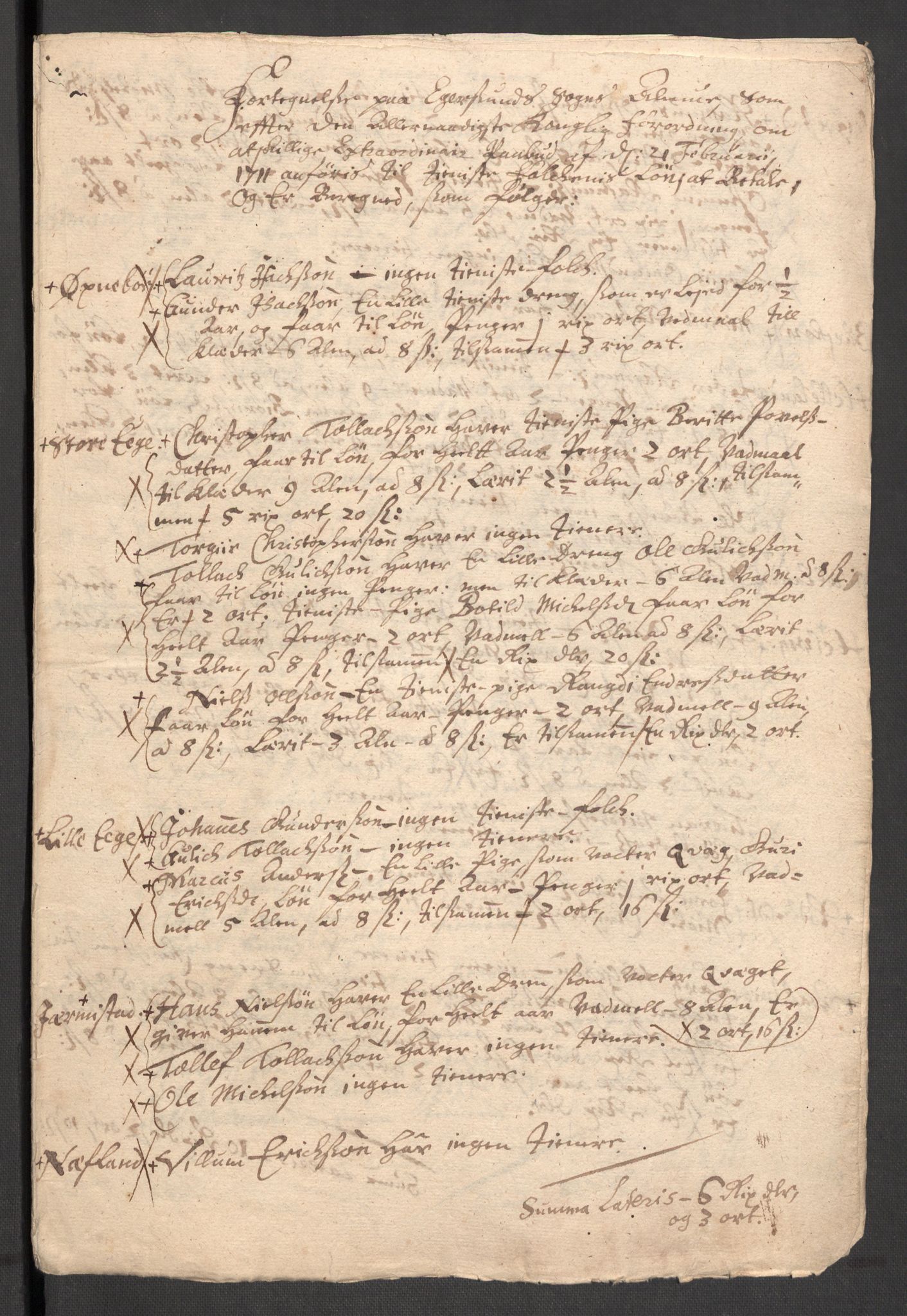 Rentekammeret inntil 1814, Reviderte regnskaper, Fogderegnskap, RA/EA-4092/R46/L2735: Fogderegnskap Jæren og Dalane, 1711, p. 378