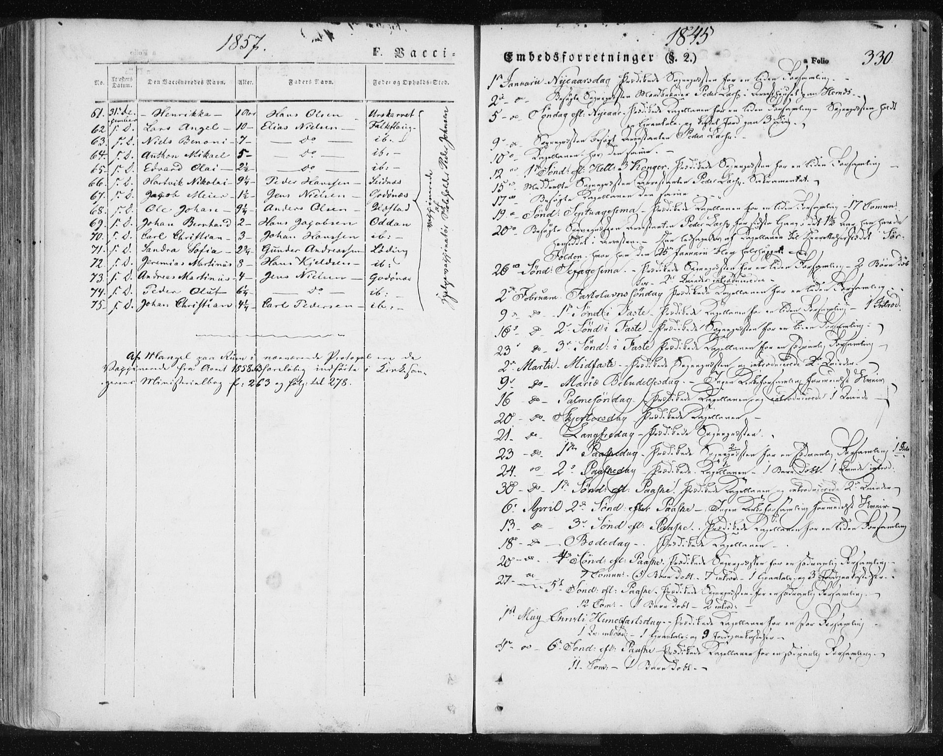 Ministerialprotokoller, klokkerbøker og fødselsregistre - Nordland, SAT/A-1459/801/L0007: Parish register (official) no. 801A07, 1845-1863, p. 330