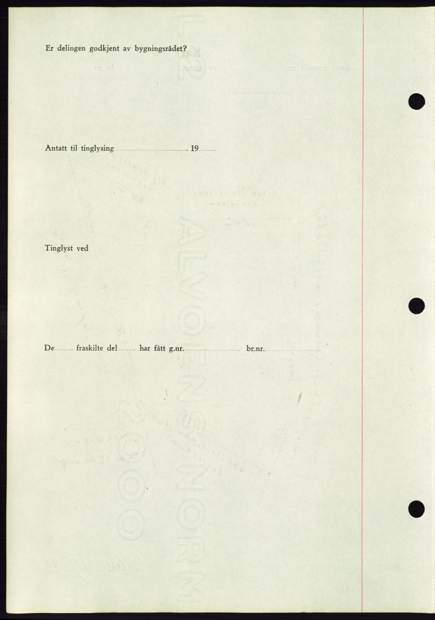 Søre Sunnmøre sorenskriveri, AV/SAT-A-4122/1/2/2C/L0067: Mortgage book no. 61, 1938-1939, Diary no: : 242/1939