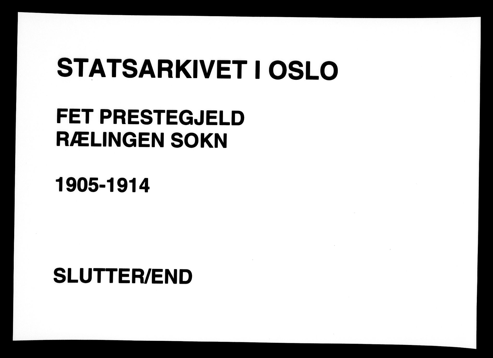 Fet prestekontor Kirkebøker, AV/SAO-A-10370a/F/Fb/L0003: Parish register (official) no. II 3, 1905-1914