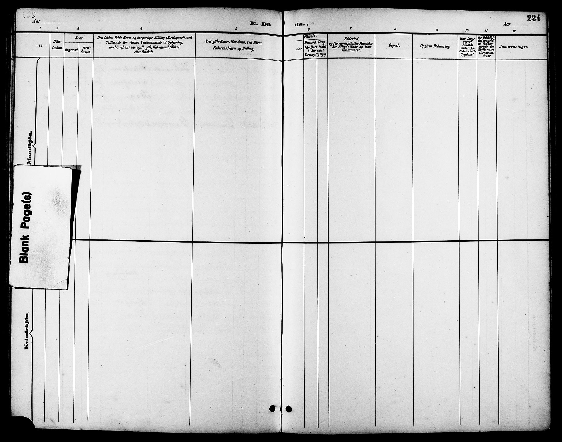 Ministerialprotokoller, klokkerbøker og fødselsregistre - Møre og Romsdal, AV/SAT-A-1454/503/L0049: Parish register (copy) no. 503C04, 1894-1915, p. 224