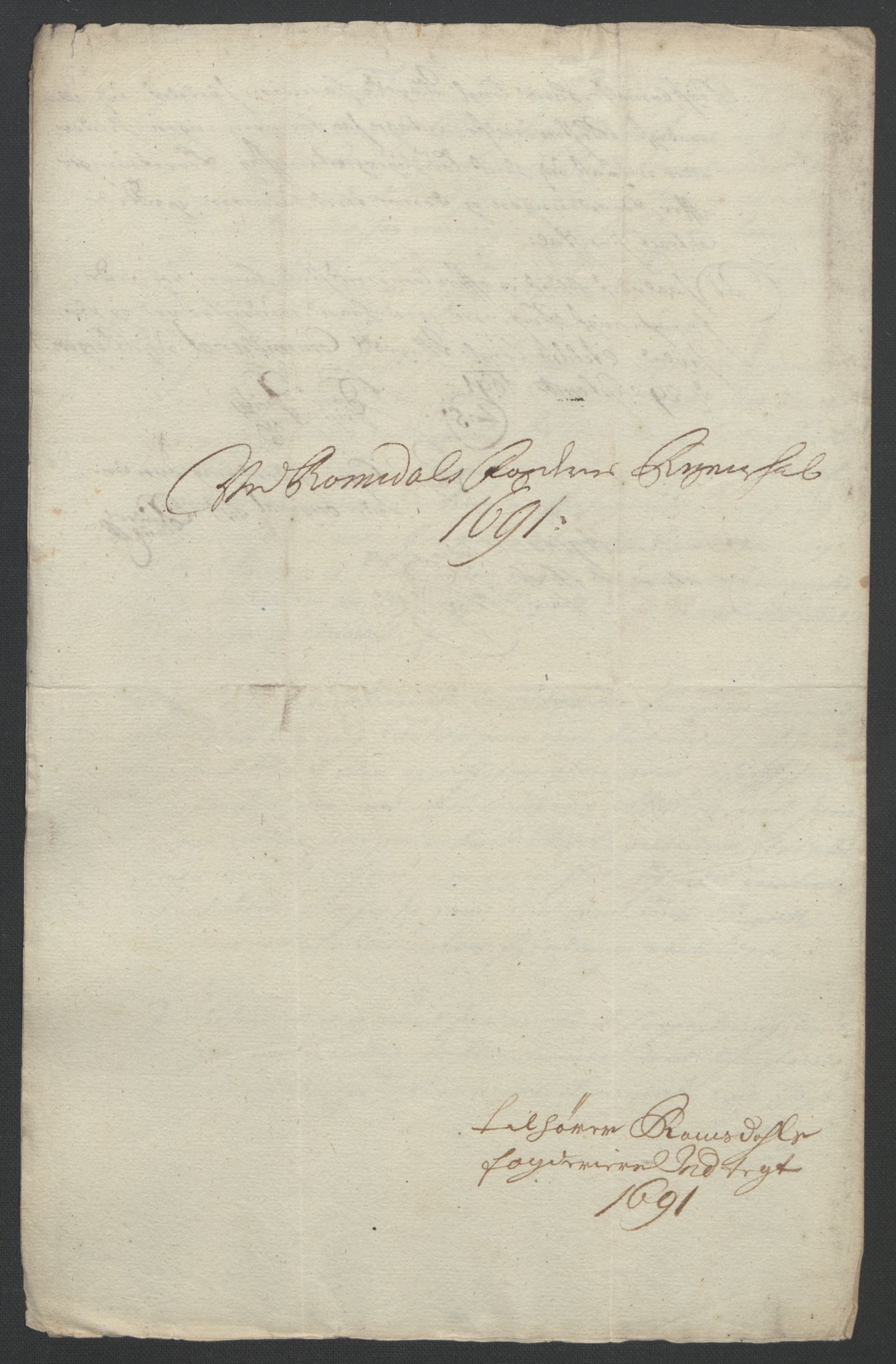 Rentekammeret inntil 1814, Reviderte regnskaper, Fogderegnskap, RA/EA-4092/R55/L3649: Fogderegnskap Romsdal, 1690-1691, p. 336