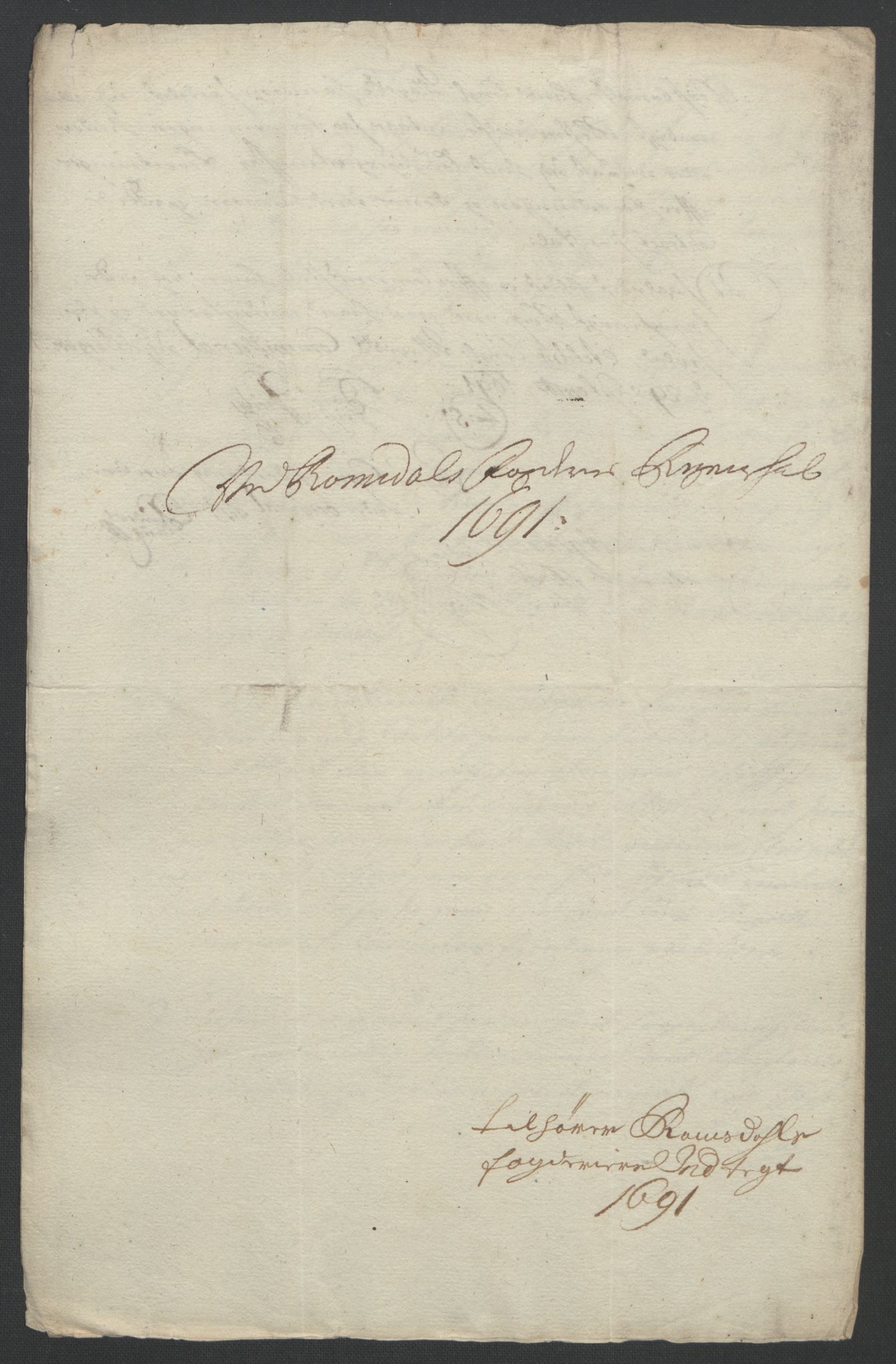 Rentekammeret inntil 1814, Reviderte regnskaper, Fogderegnskap, AV/RA-EA-4092/R55/L3649: Fogderegnskap Romsdal, 1690-1691, p. 336