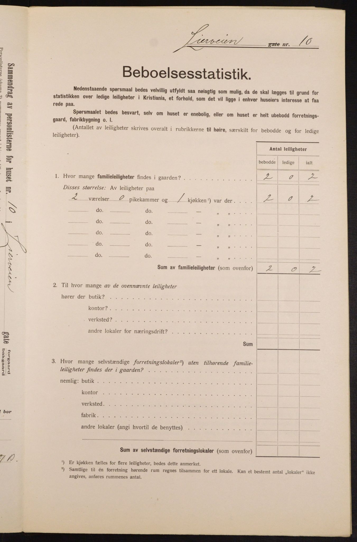 OBA, Municipal Census 1913 for Kristiania, 1913, p. 57280