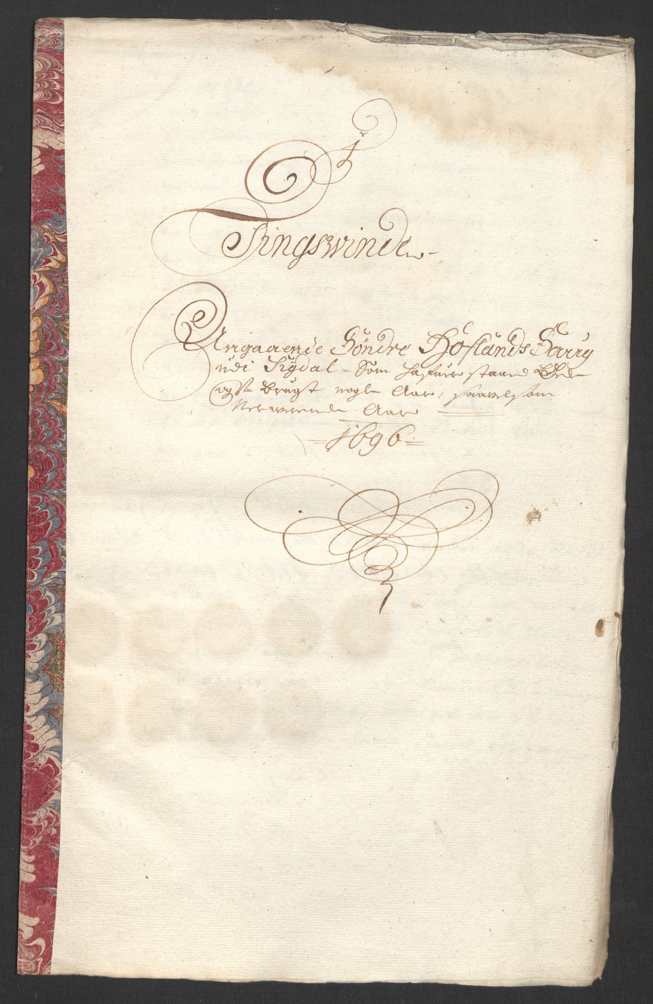 Rentekammeret inntil 1814, Reviderte regnskaper, Fogderegnskap, RA/EA-4092/R22/L1453: Fogderegnskap Ringerike, Hallingdal og Buskerud, 1696, p. 312