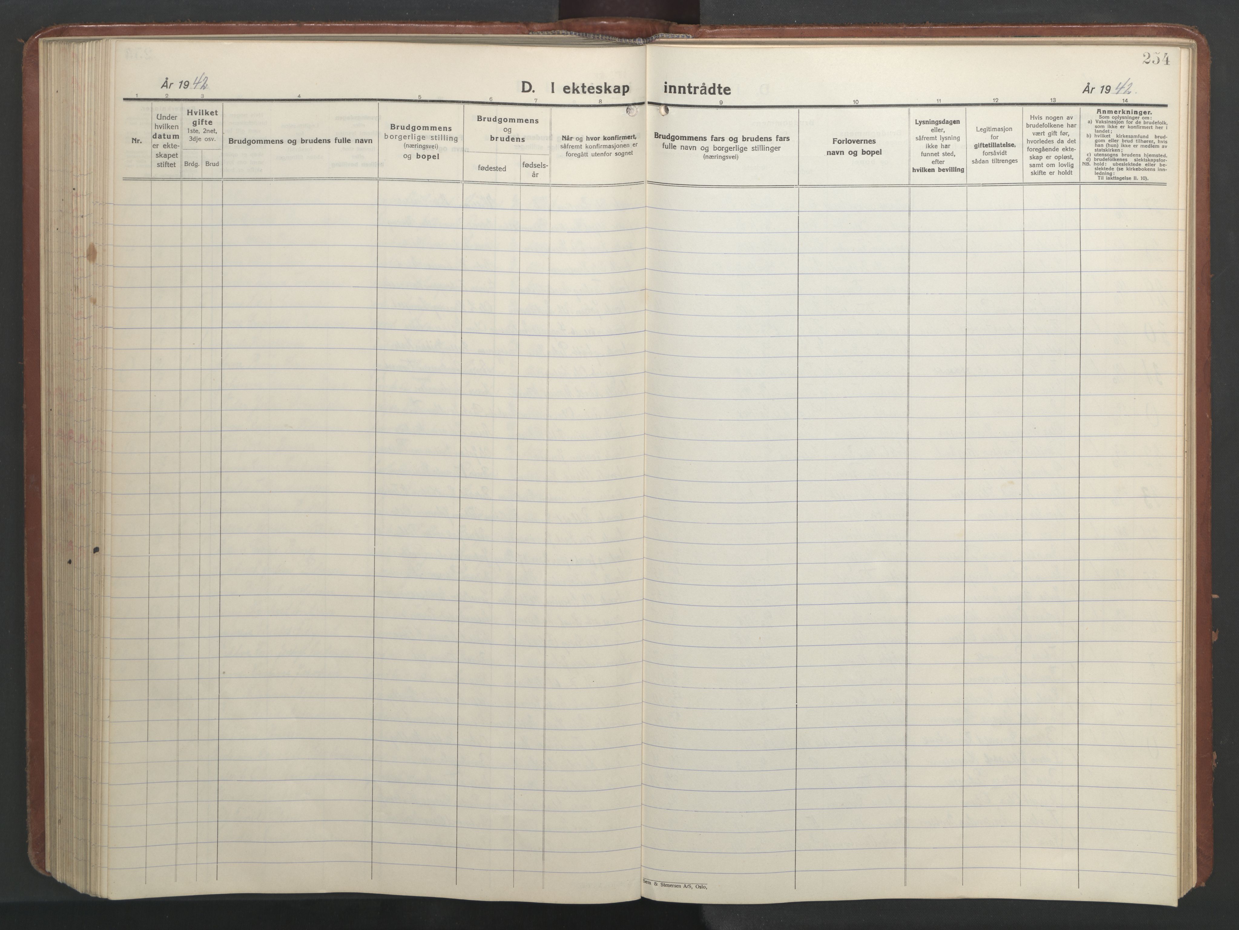 Ministerialprotokoller, klokkerbøker og fødselsregistre - Nordland, SAT/A-1459/847/L0680: Parish register (copy) no. 847C08, 1930-1947, p. 254