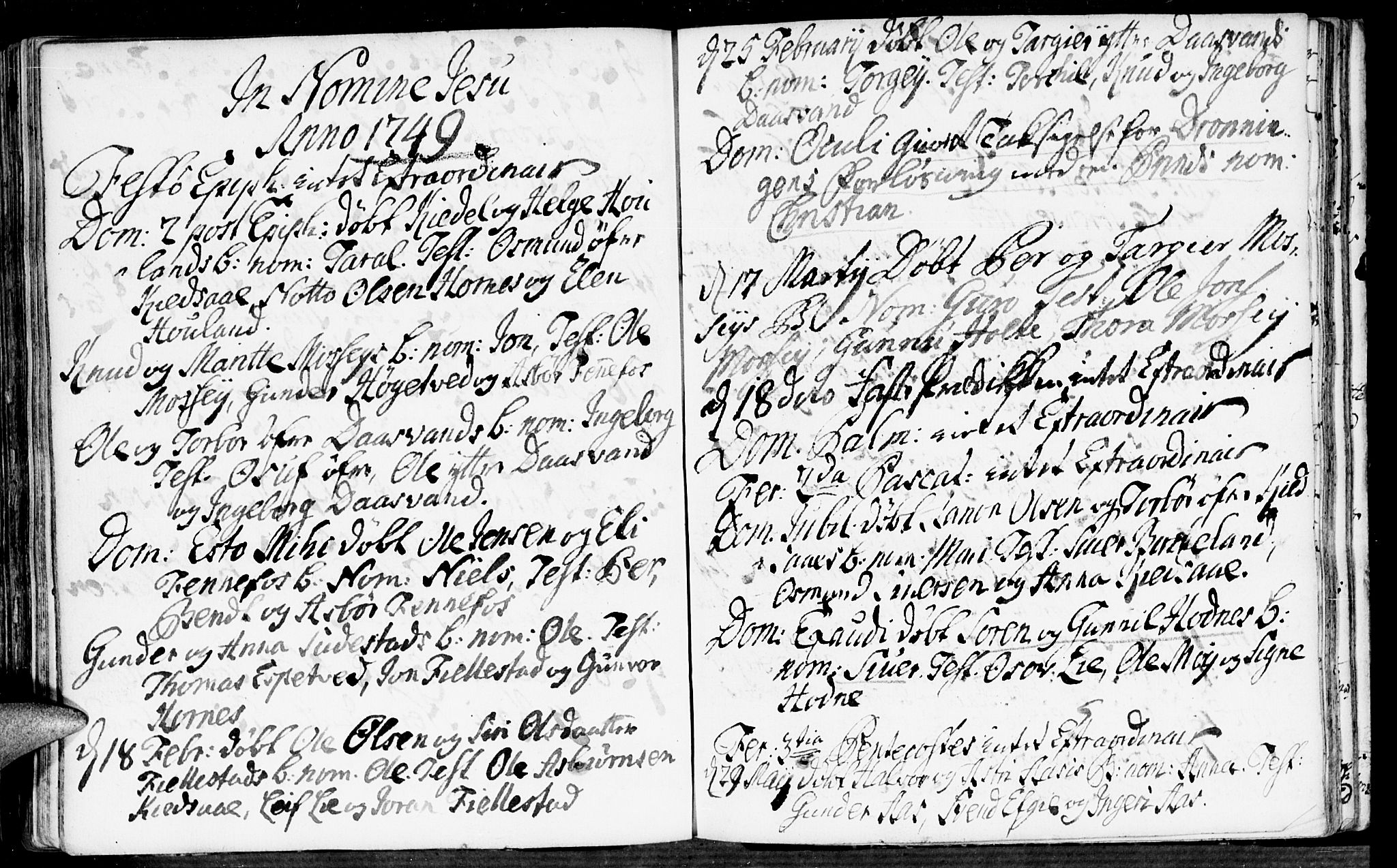 Evje sokneprestkontor, AV/SAK-1111-0008/F/Fa/Fab/L0001: Parish register (official) no. A 1, 1704-1764, p. 202-203