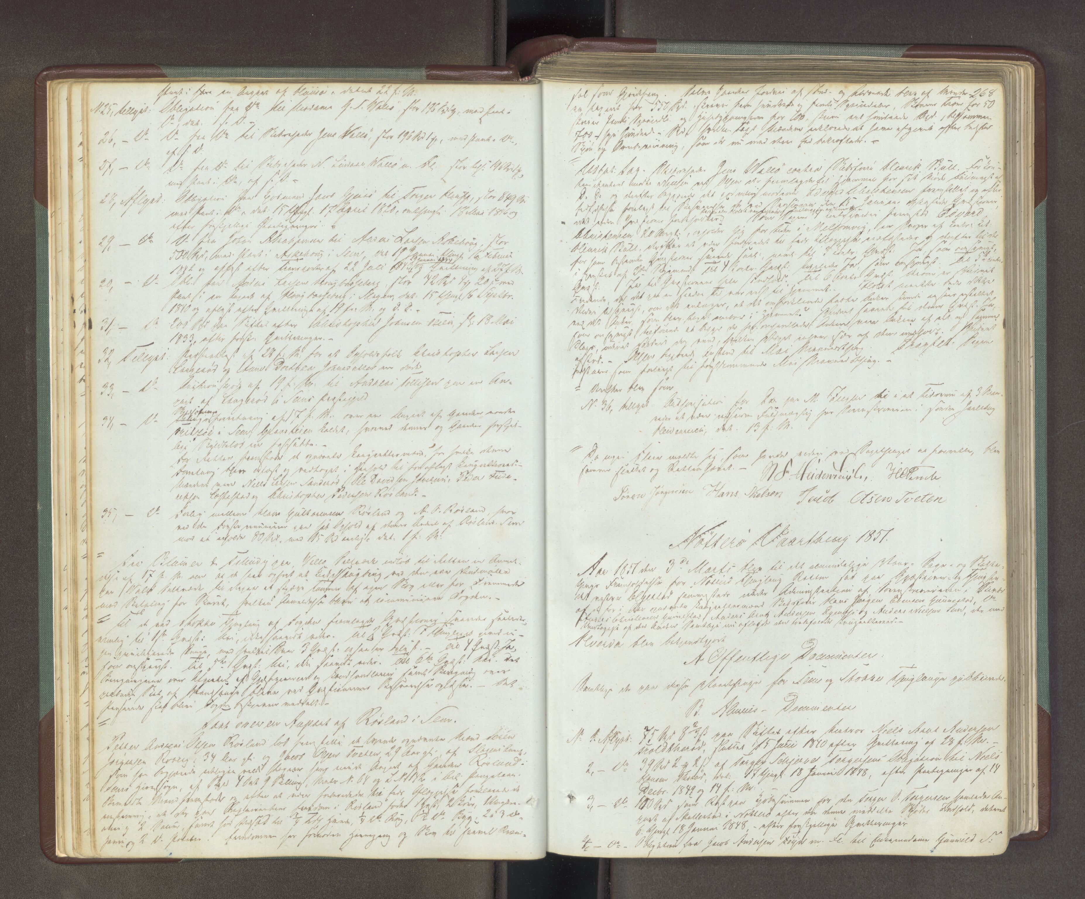 Søndre Jarlsberg sorenskriveri, AV/SAKO-A-129/F/Fa/L0034B: Tingbok, 1850-1856, p. 267b-268a