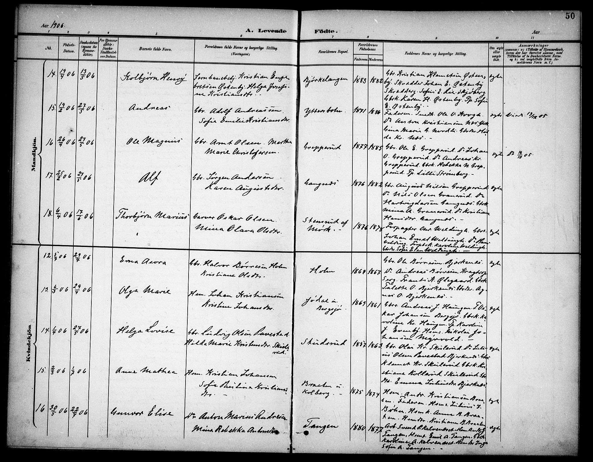 Høland prestekontor Kirkebøker, AV/SAO-A-10346a/F/Fb/L0003: Parish register (official) no. II 3, 1897-1912, p. 50