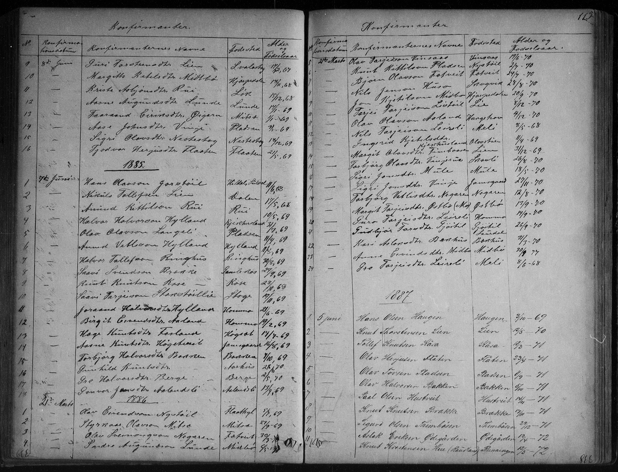Vinje kirkebøker, SAKO/A-312/G/Ga/L0002: Parish register (copy) no. I 2, 1849-1893, p. 115