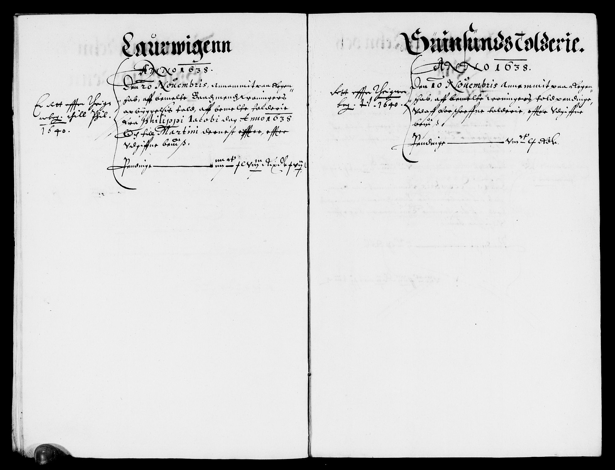 Rentekammeret inntil 1814, Reviderte regnskaper, Lensregnskaper, AV/RA-EA-5023/R/Rb/Rba/L0144: Akershus len, 1638-1640