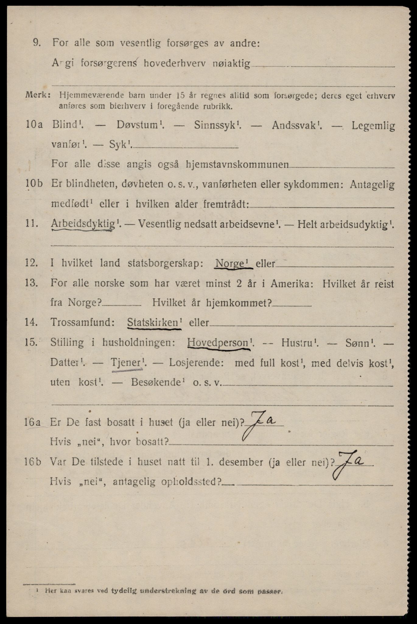 SAST, 1920 census for Høle, 1920, p. 1828