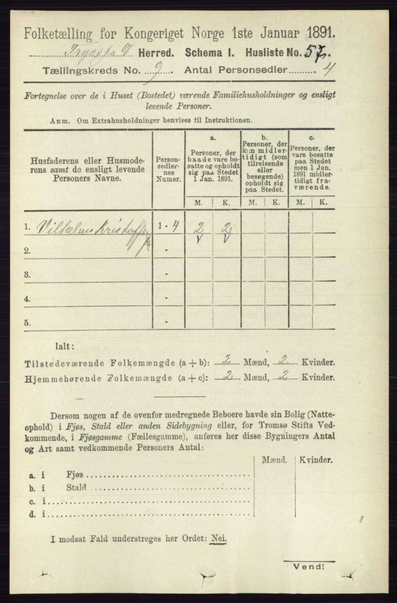 RA, 1891 Census for 0122 Trøgstad, 1891, p. 3887