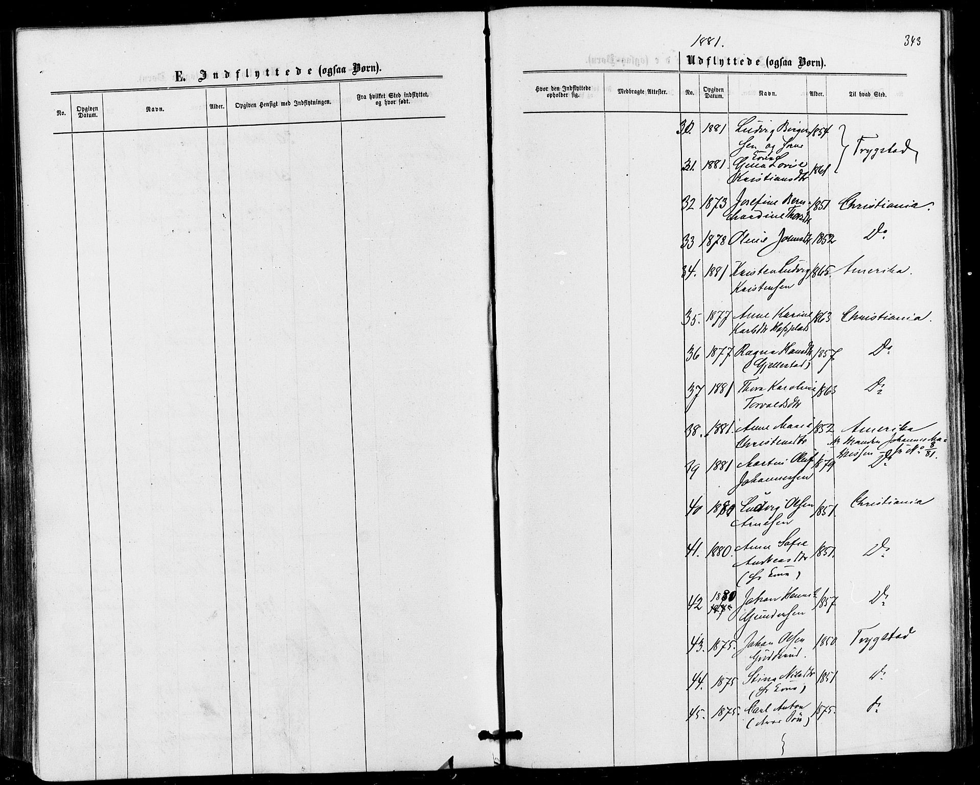 Askim prestekontor Kirkebøker, AV/SAO-A-10900/F/Fa/L0006: Parish register (official) no. 6, 1874-1881, p. 343