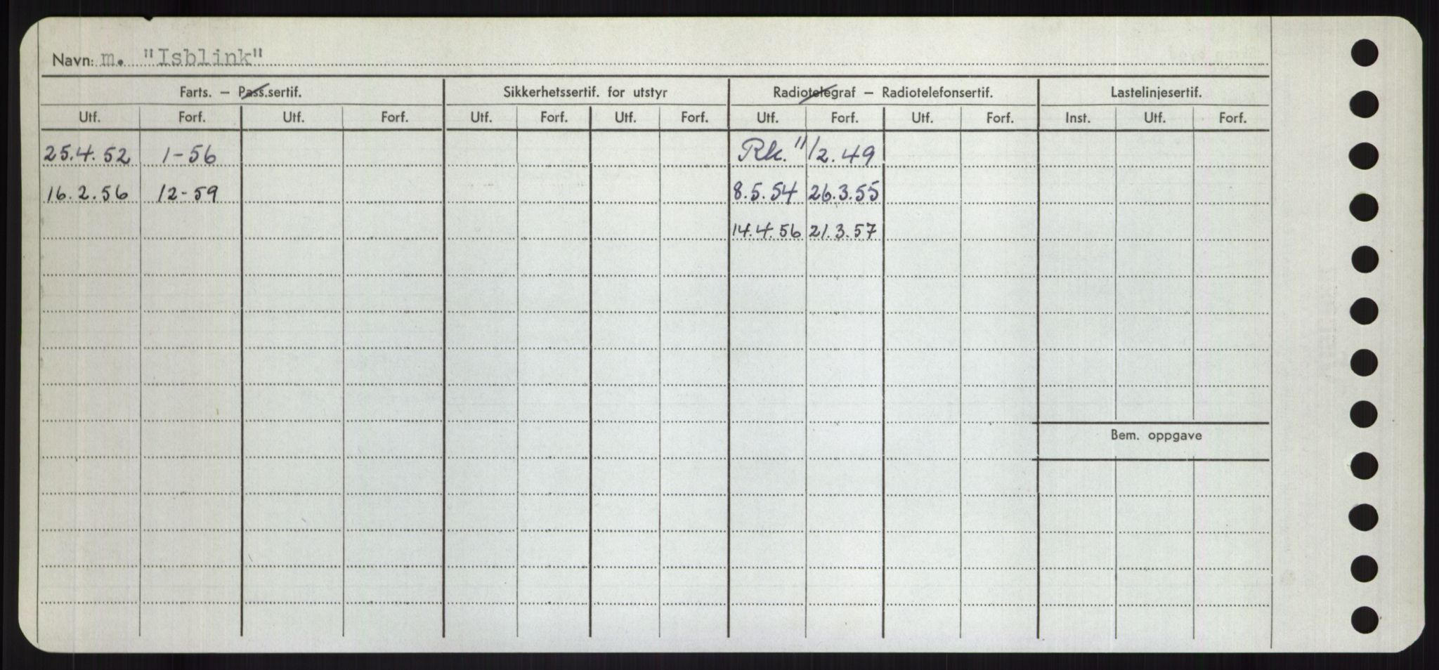 Sjøfartsdirektoratet med forløpere, Skipsmålingen, AV/RA-S-1627/H/Hd/L0018: Fartøy, I, p. 260