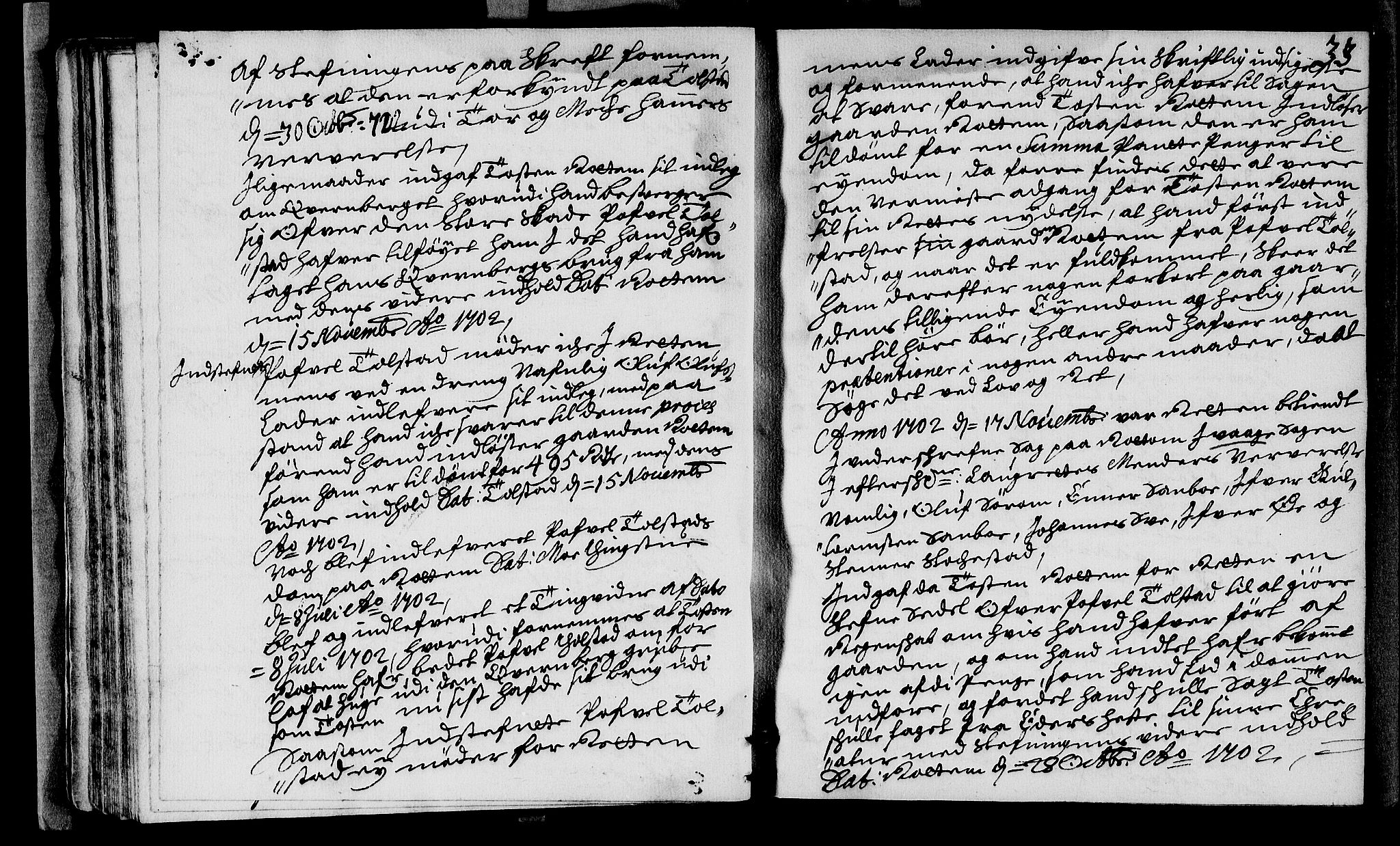 Sorenskriverier i Gudbrandsdalen, AV/SAH-TING-036/G/Gb/Gba/L0030: Tingbok - Nord-Gudbrandsdal, 1702, p. 32b-33a