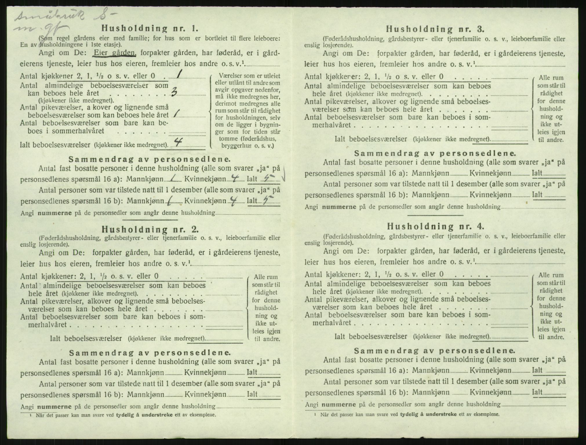 SAK, 1920 census for Landvik, 1920, p. 241