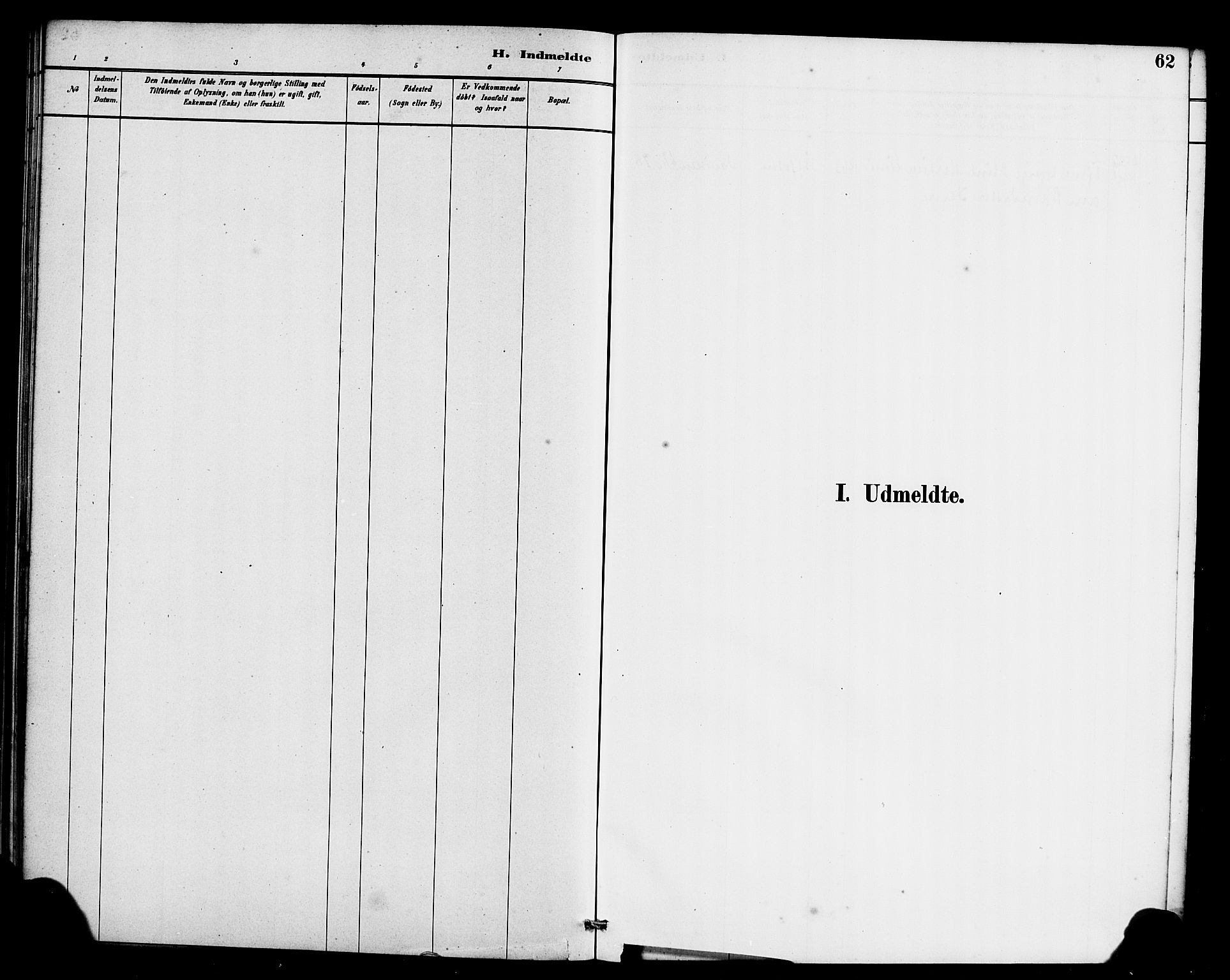 Davik sokneprestembete, SAB/A-79701/H/Haa/Haae/L0001: Parish register (official) no. E 1, 1882-1900, p. 62