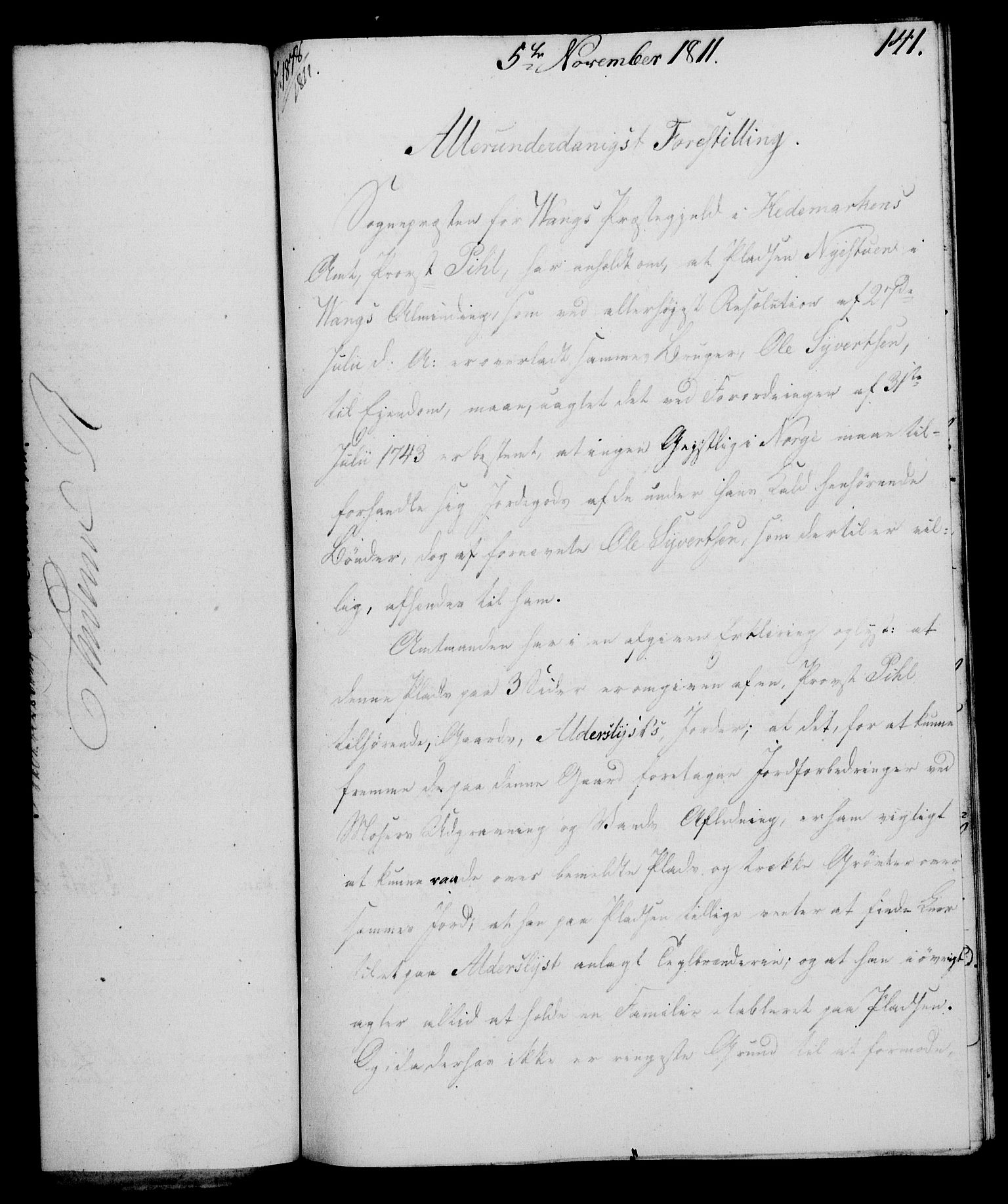 Rentekammeret, Kammerkanselliet, RA/EA-3111/G/Gf/Gfa/L0093: Norsk relasjons- og resolusjonsprotokoll (merket RK 52.93), 1811, p. 560